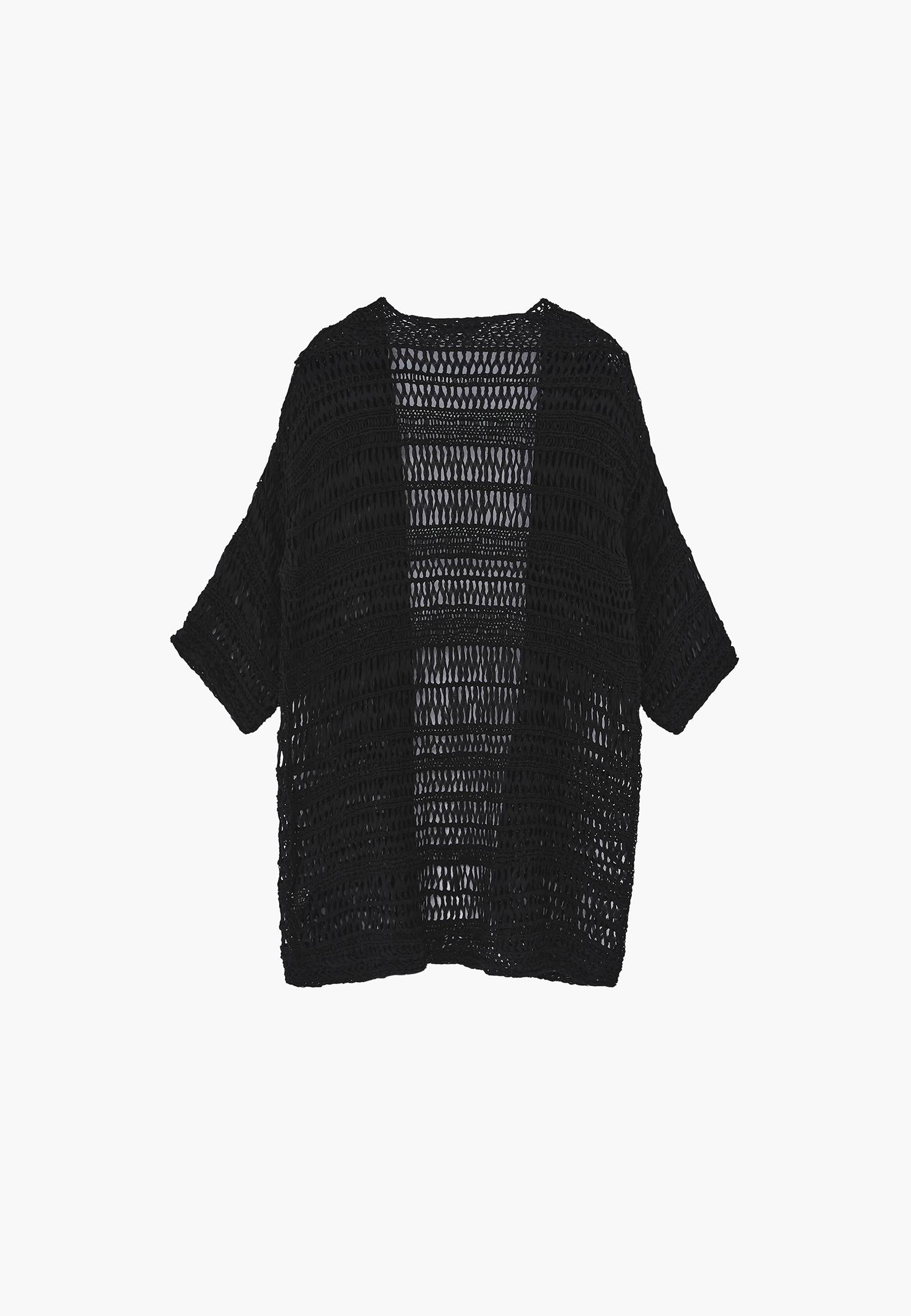 Comfortable Long Cardigan - BLACK