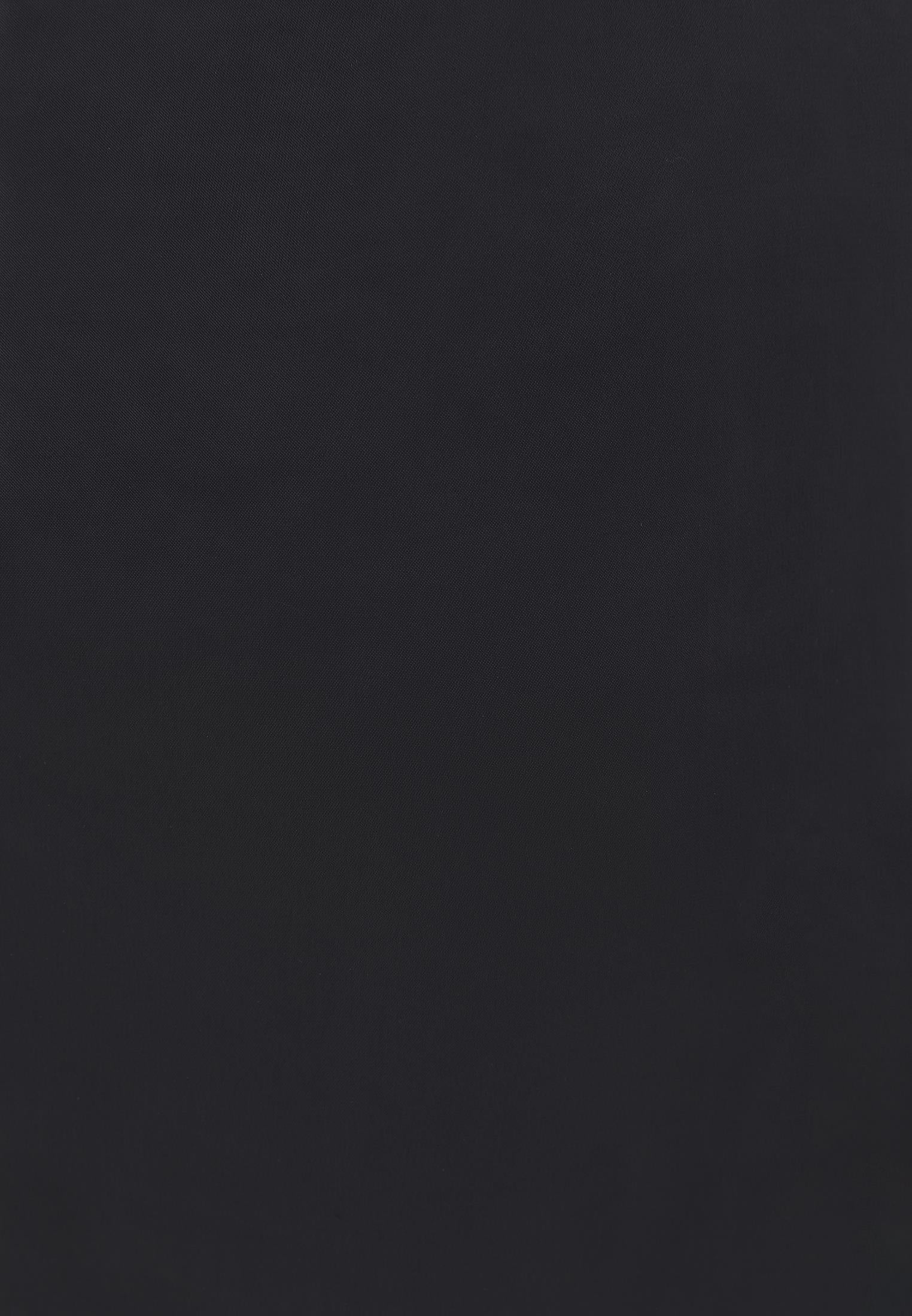 Long Dress With High Neck, Button And Slit Detail - BLACK