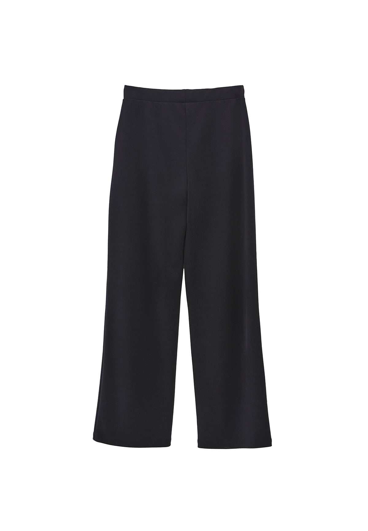 Straight Leg High Waist Sweatpant - Black