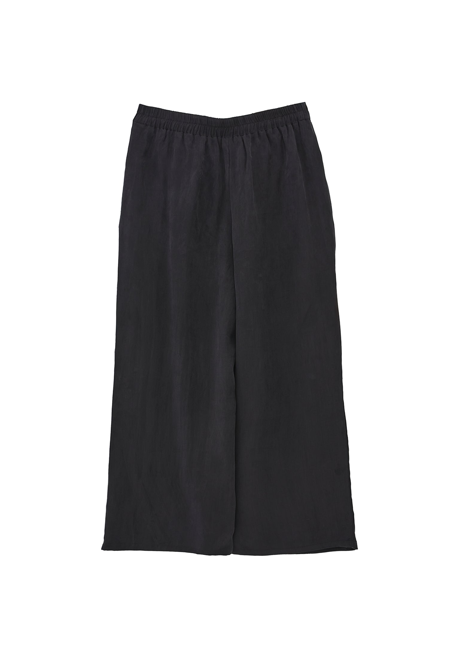 Ultra high waist straight pants - BLACK