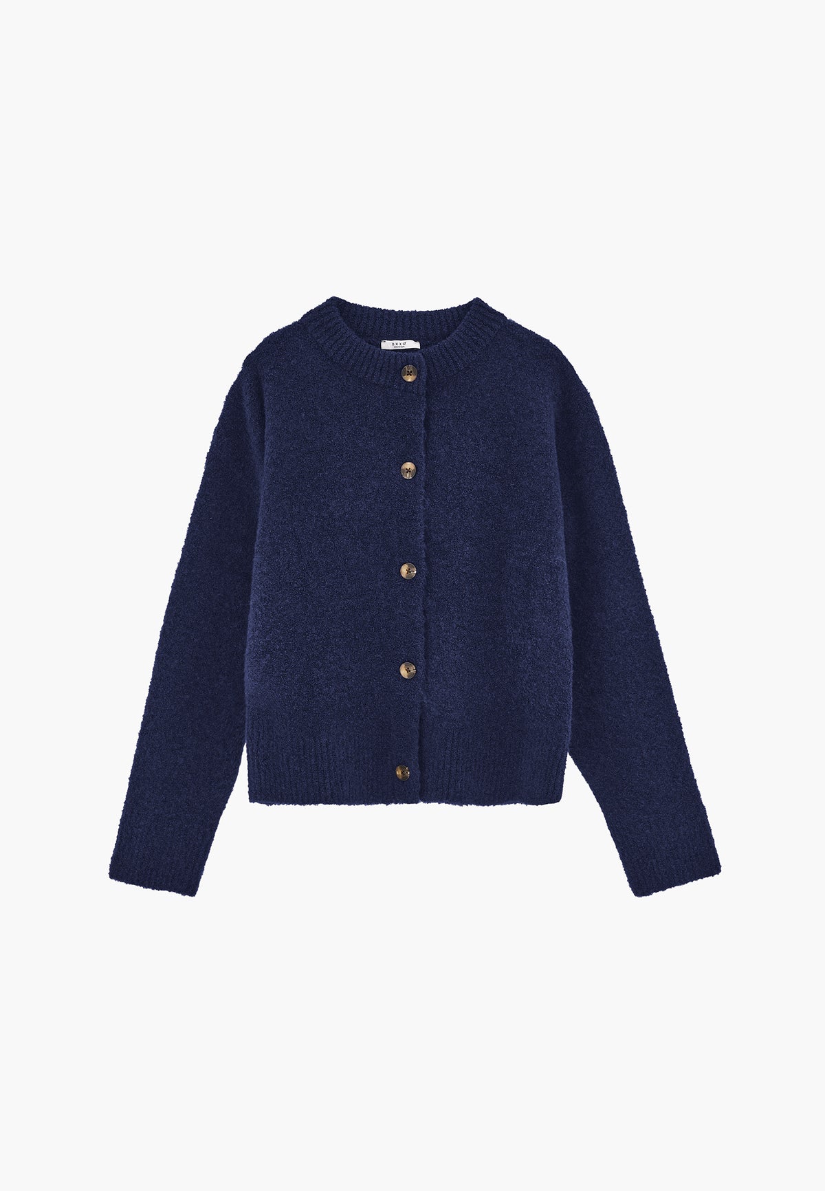 Button Detailed Short Cardigan - Blue