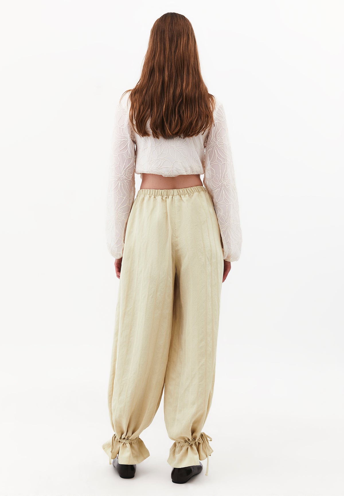 Tie-Waist High Rise Jogger Pants - BOG