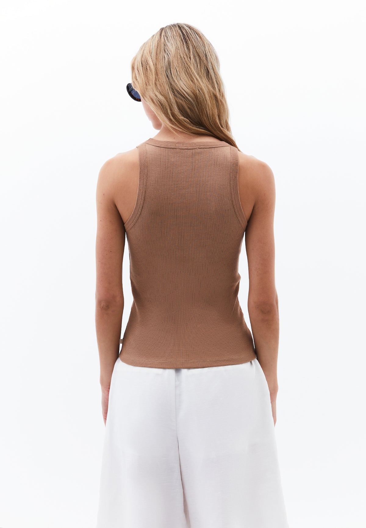 Crew Neck Tank Top - BURRO