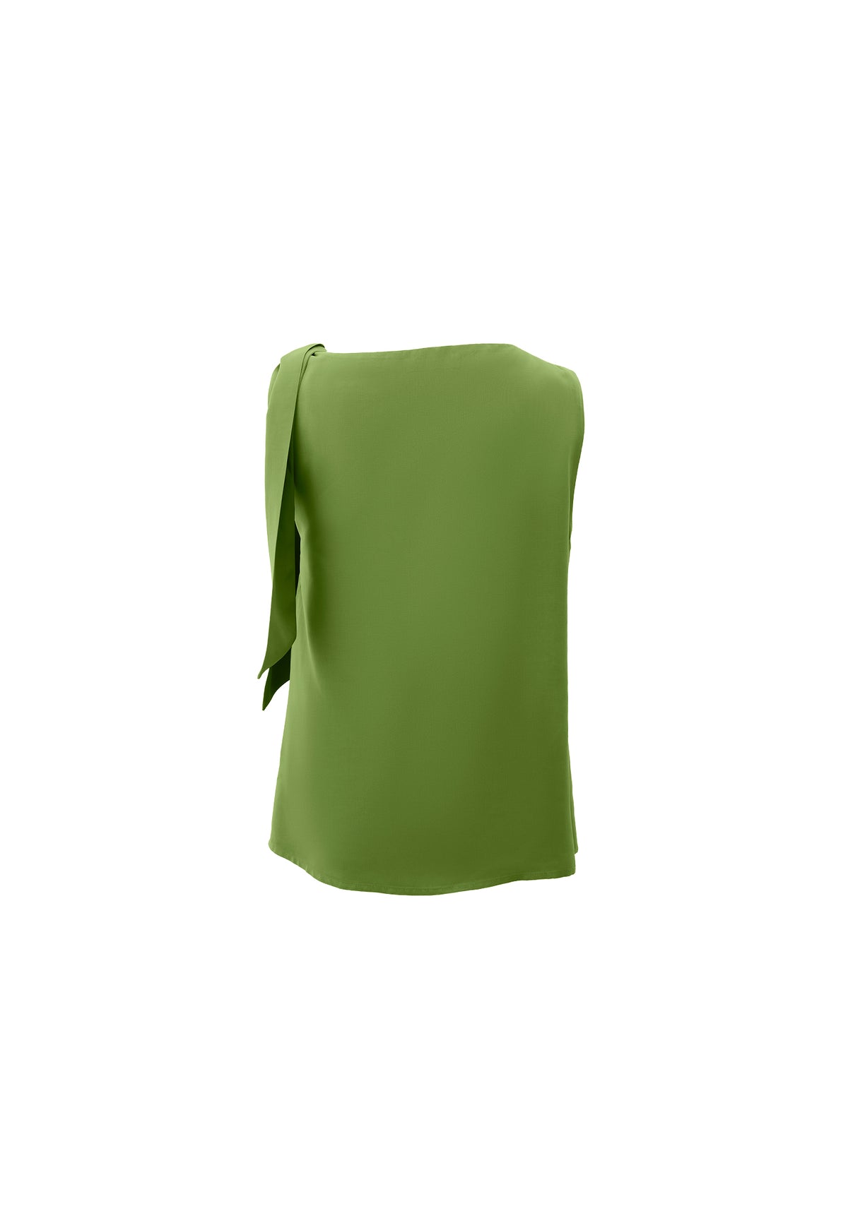 Sleeveless Boat Neck Blouse - CALLISTE GREEN