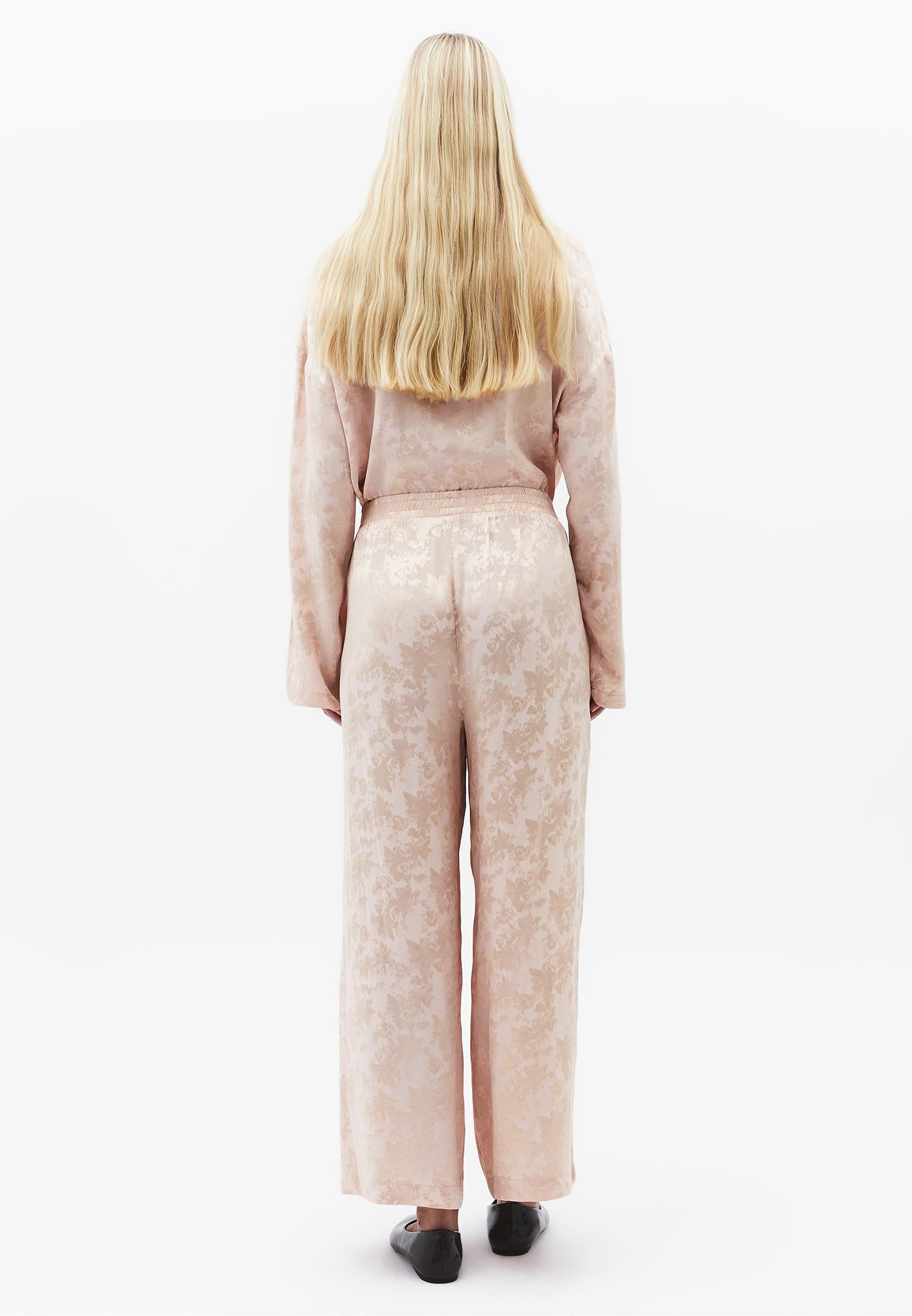 Ultra High Waist Wide Leg Elastic Waist Pants - CAMEO ROSE