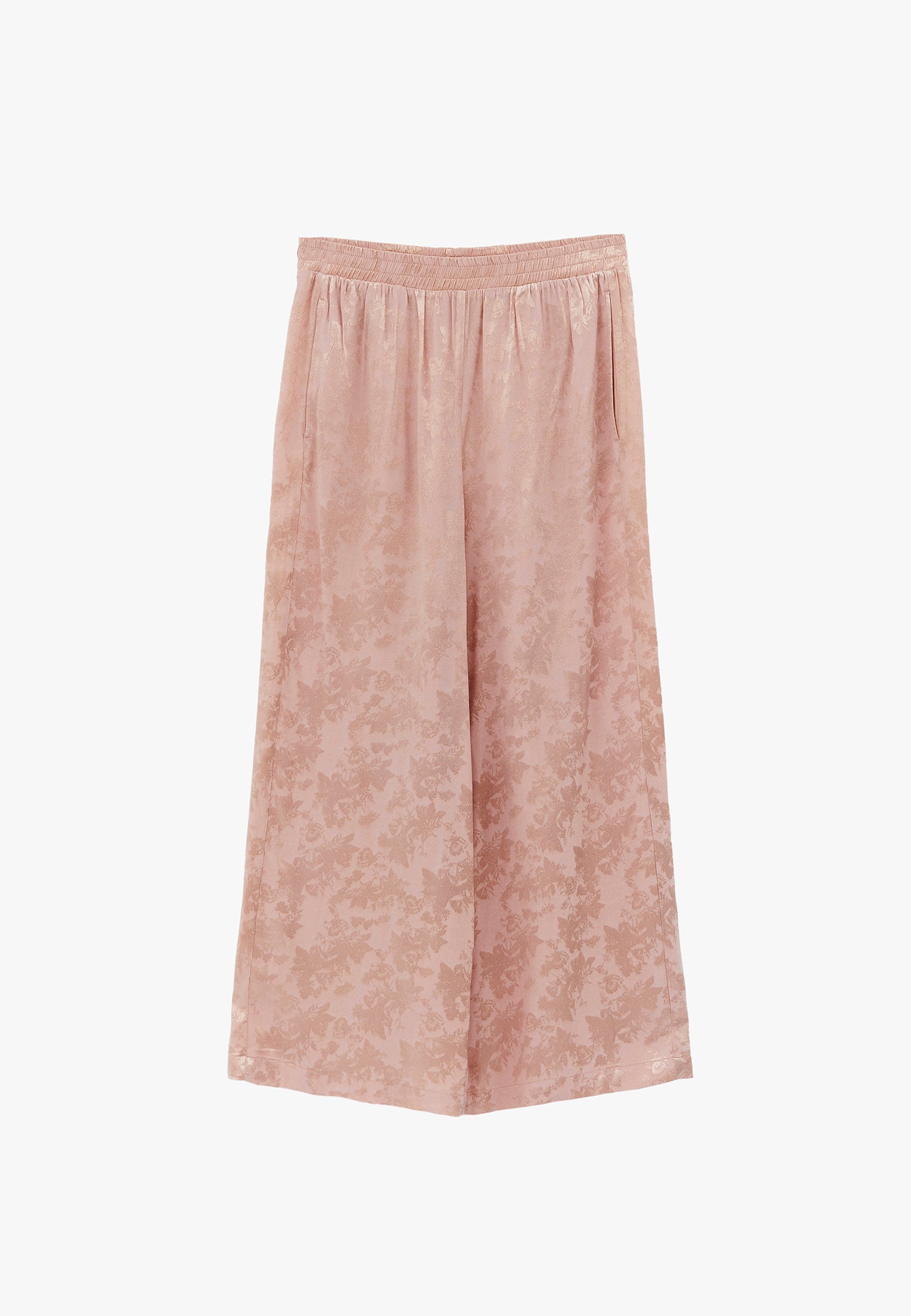 Ultra High Waist Wide Leg Elastic Waist Pants - CAMEO ROSE