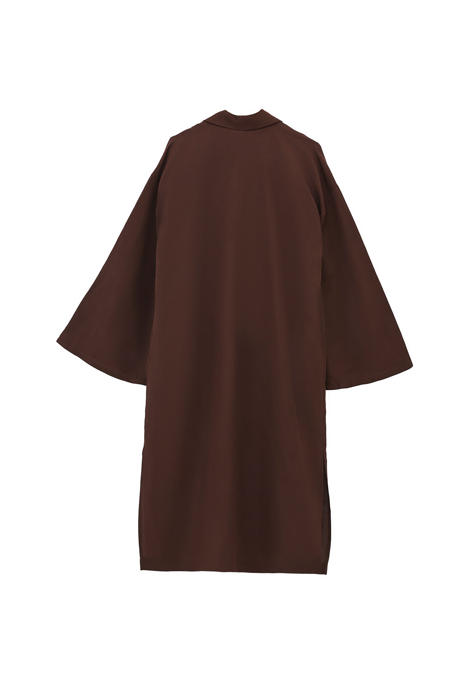 Shawl collar kimono - CHICORY COFFEE