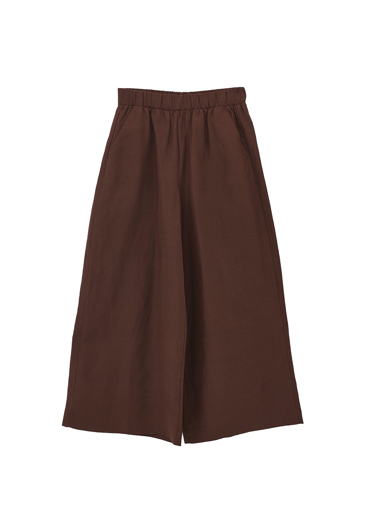 High Waist Wide Leg Pants - Brown