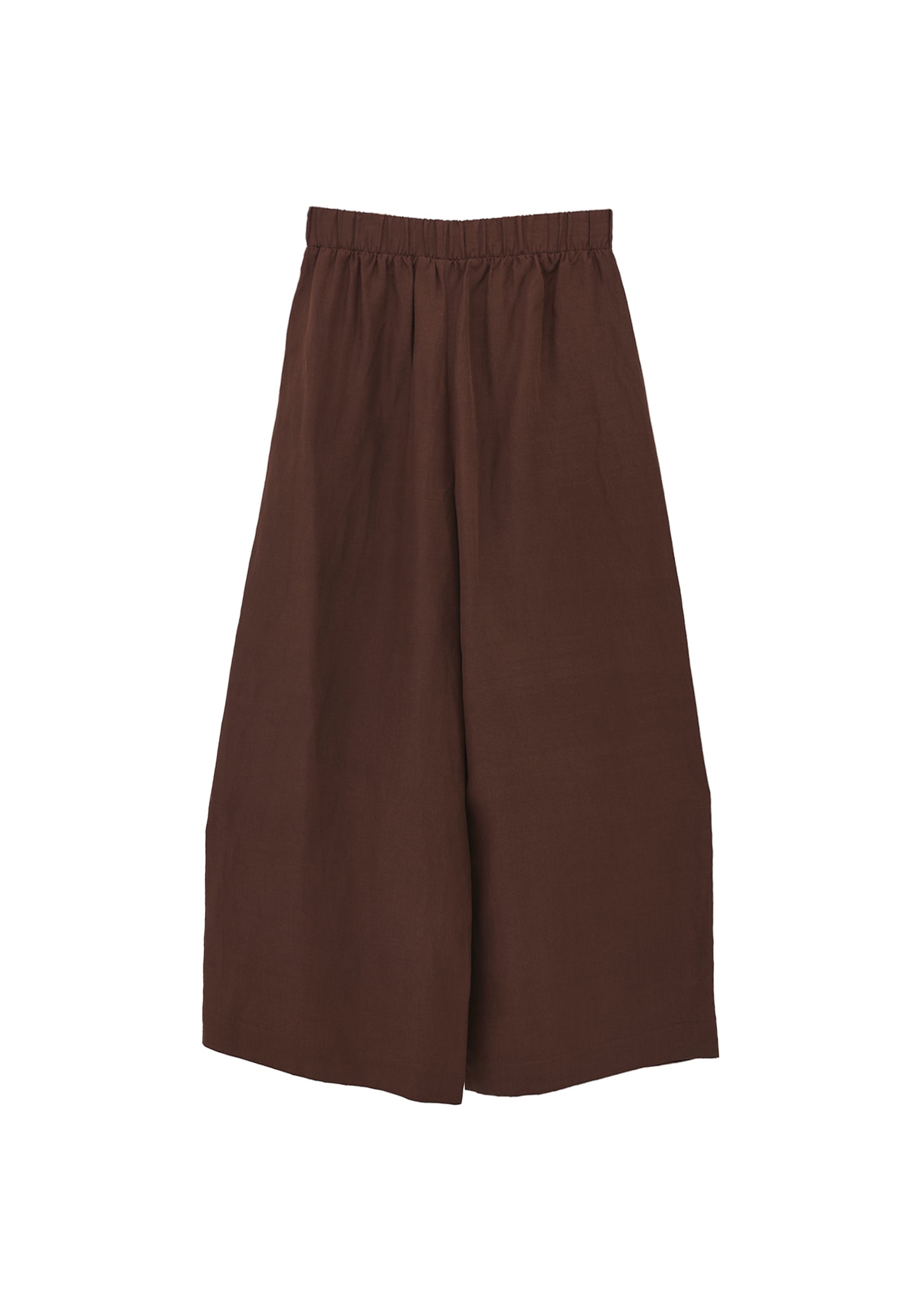 High waist wide leg pants - CHICORY COFFEE