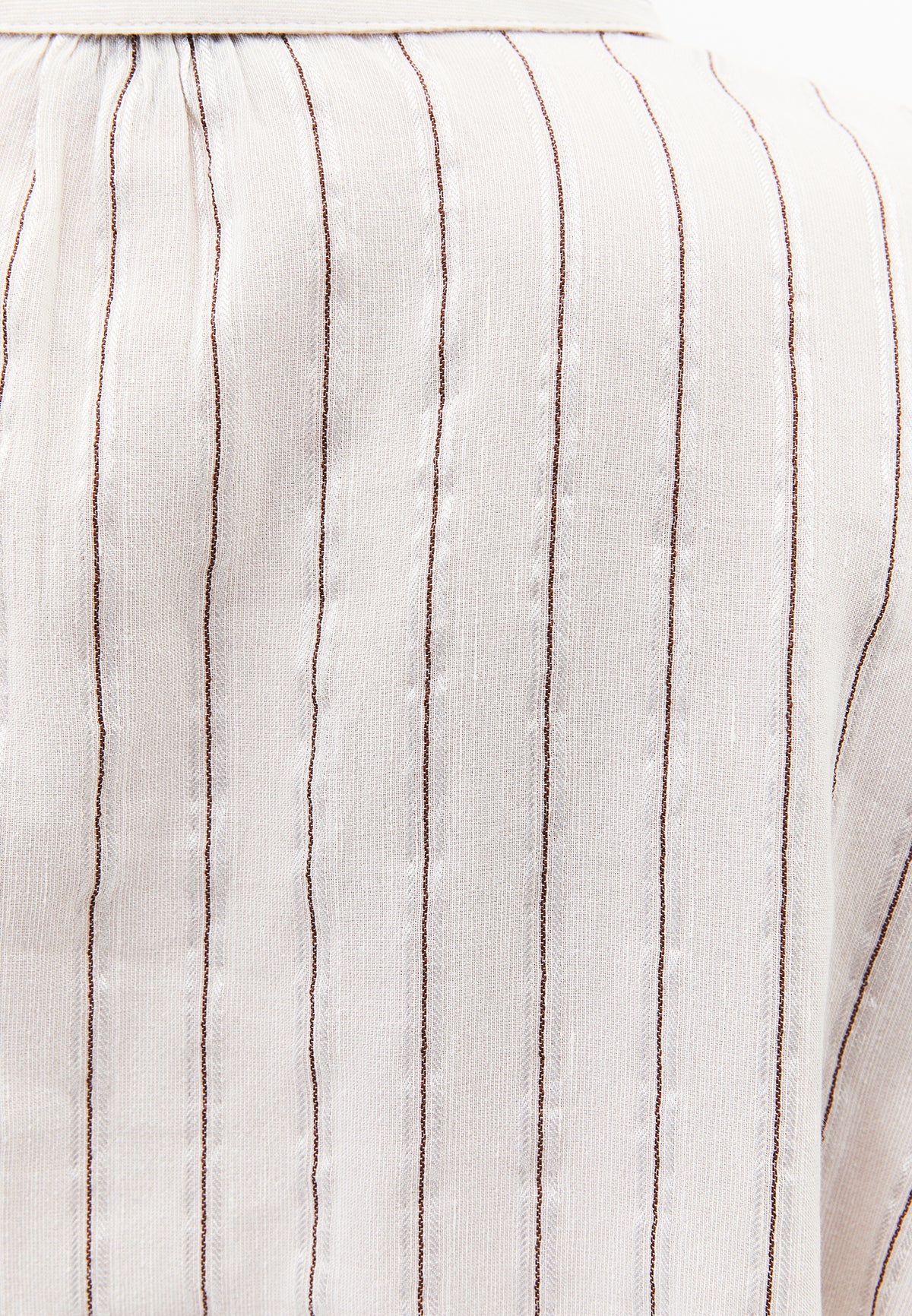 Striped Button Detailed Oversize Shirt - CHICORY STRIPE