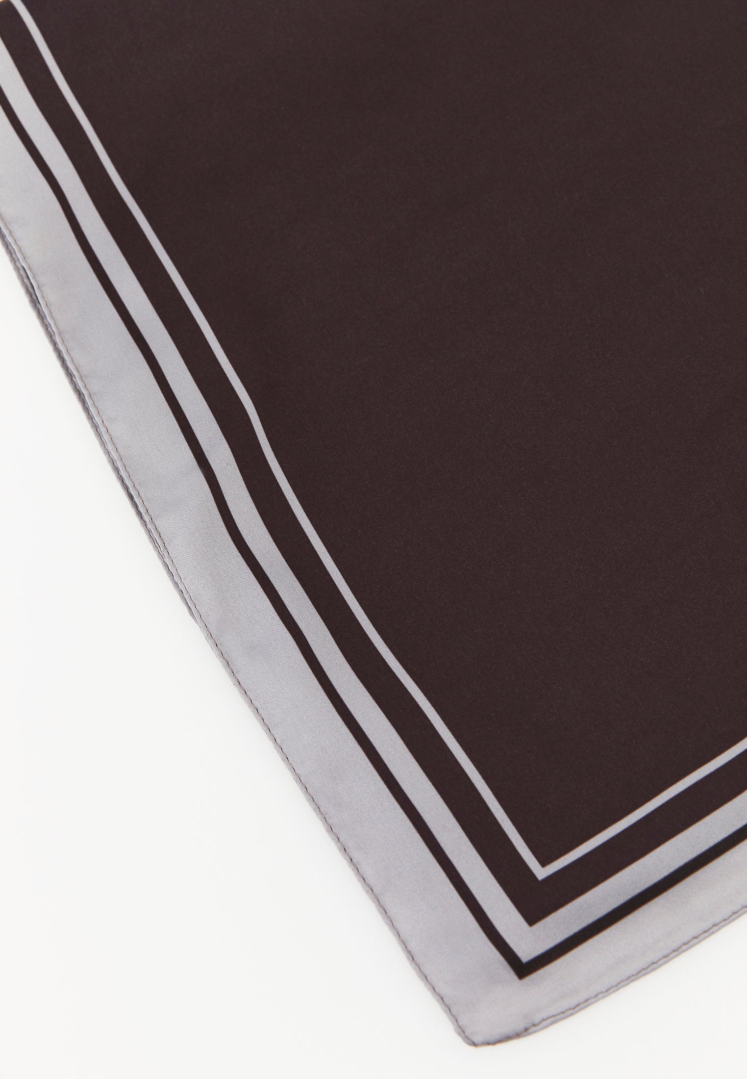 Patterned Scarf - CHOCOLATE BROWN