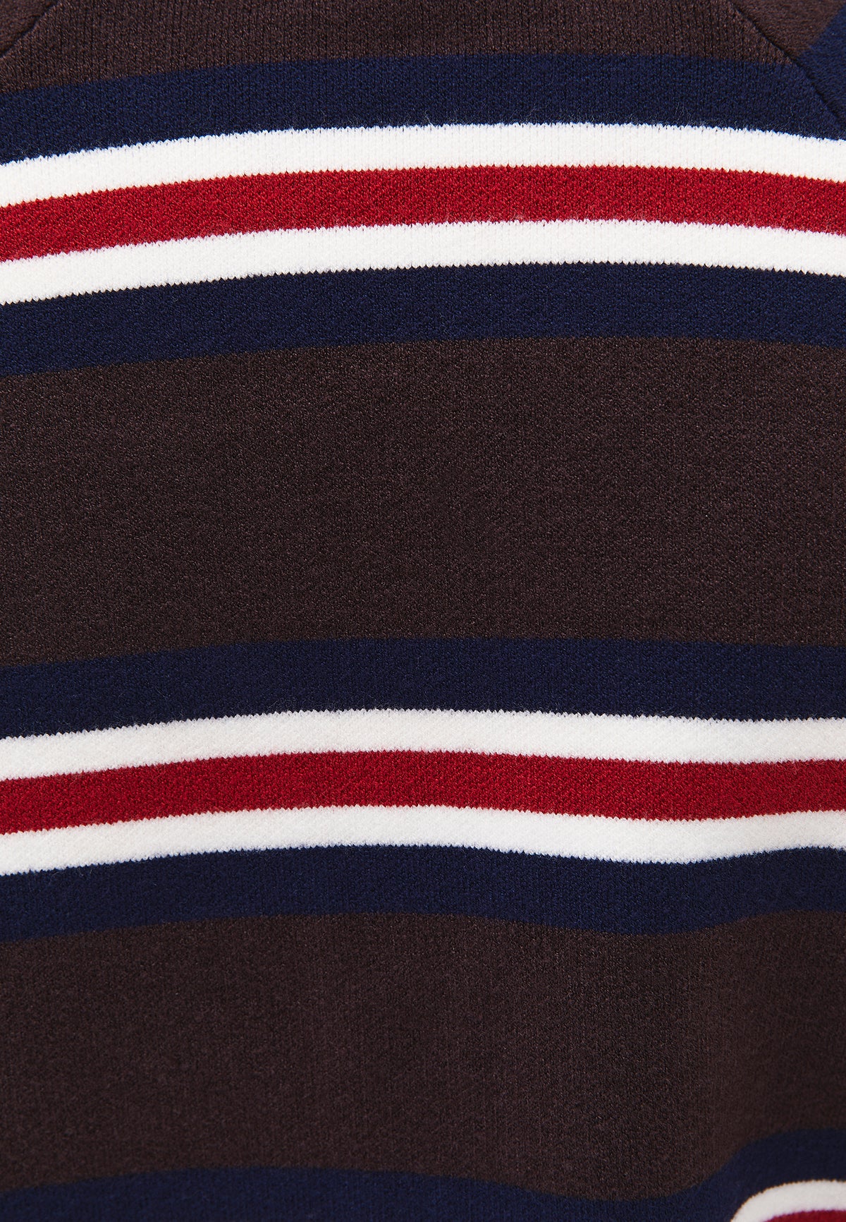 Striped Sweater with Polo Collar - Mix Color