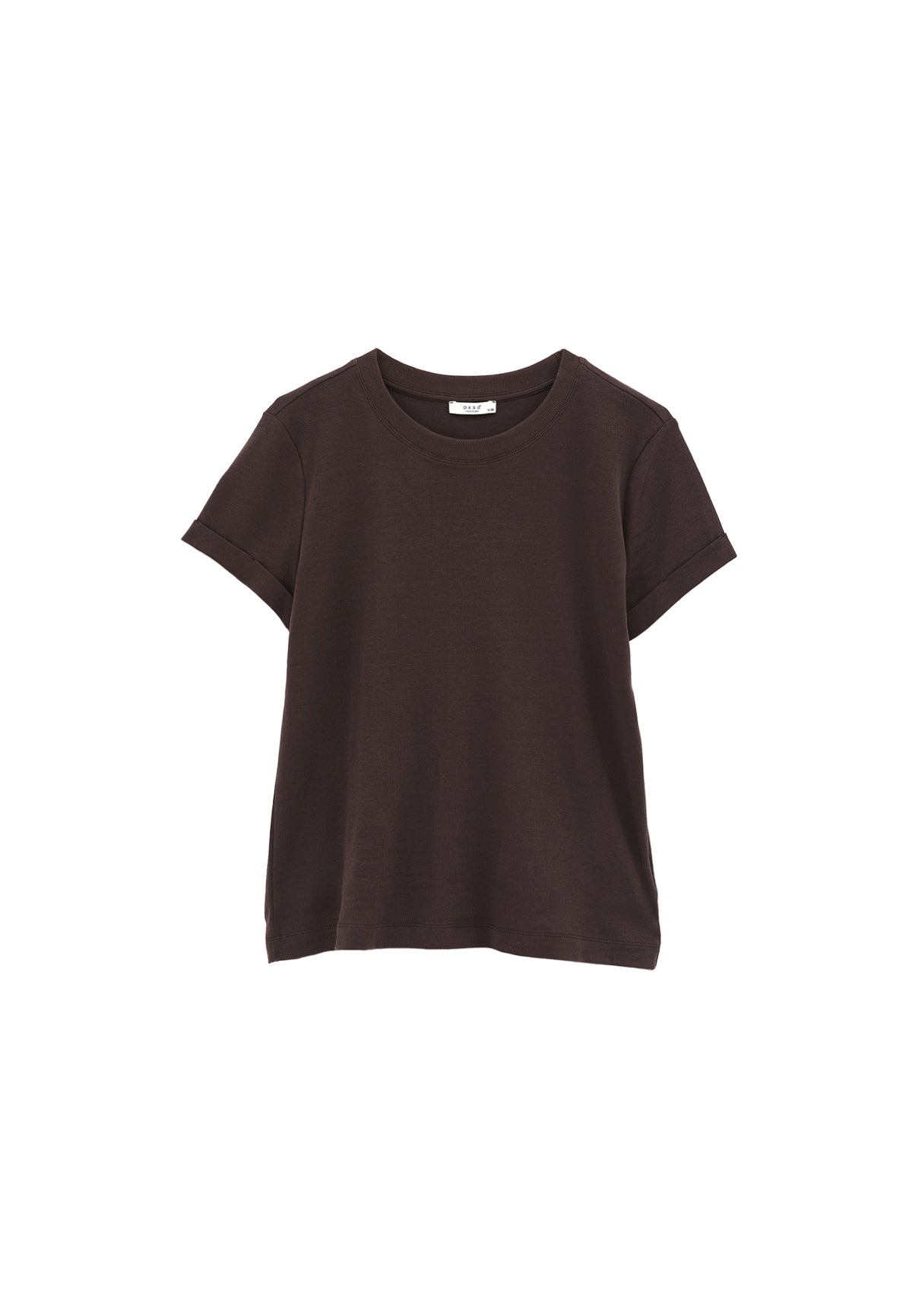 Women's Crew Neck Short Sleeve T-Shirt - CHOCOLATE TORTE