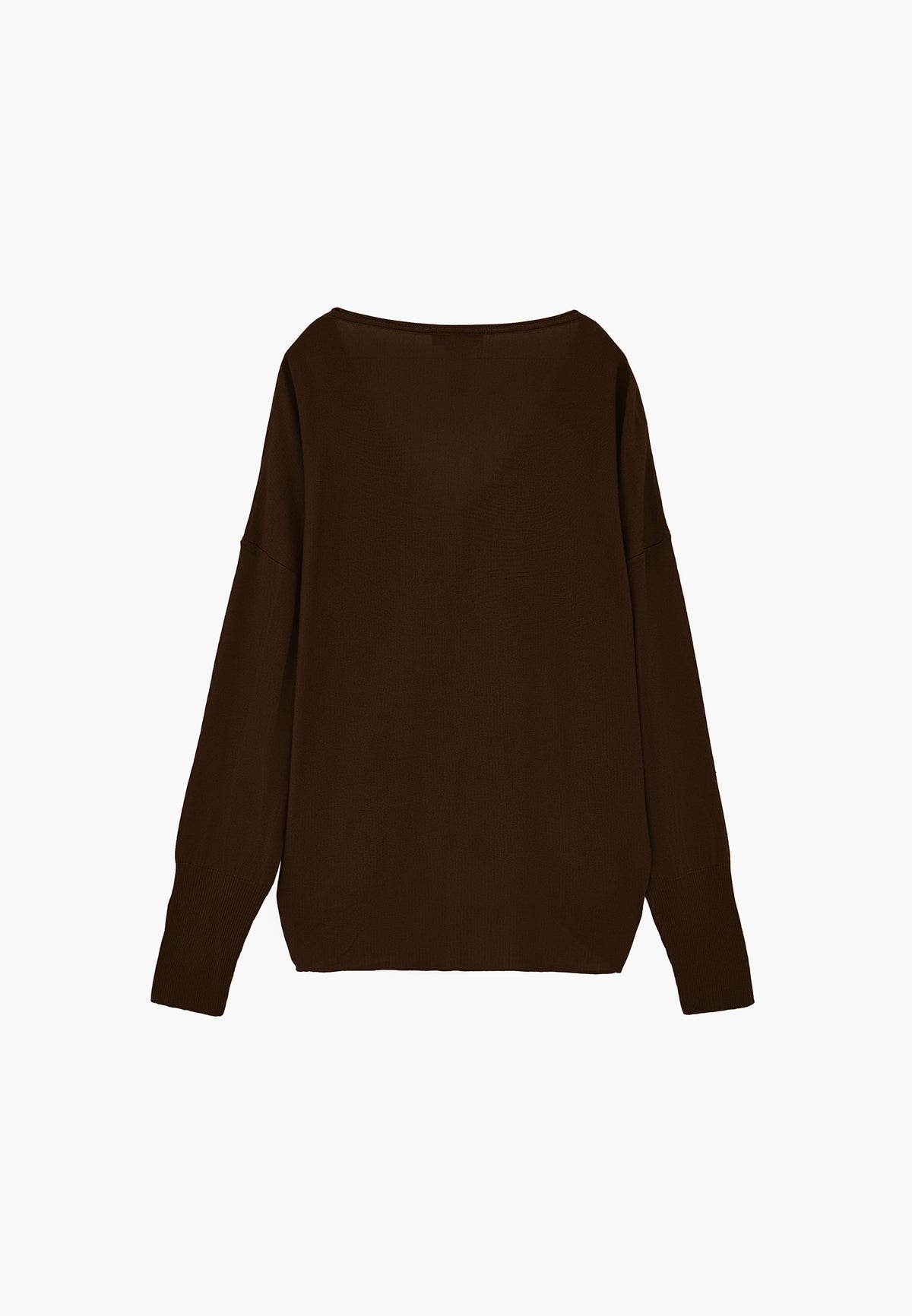 V Neck Sweater - CHOCOLATE TORTE