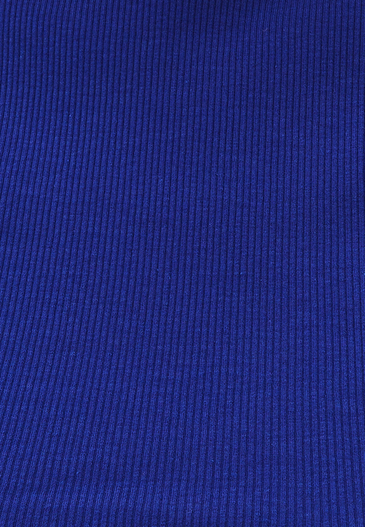 Boat Neck Sleeveless T-Shirt - Blue