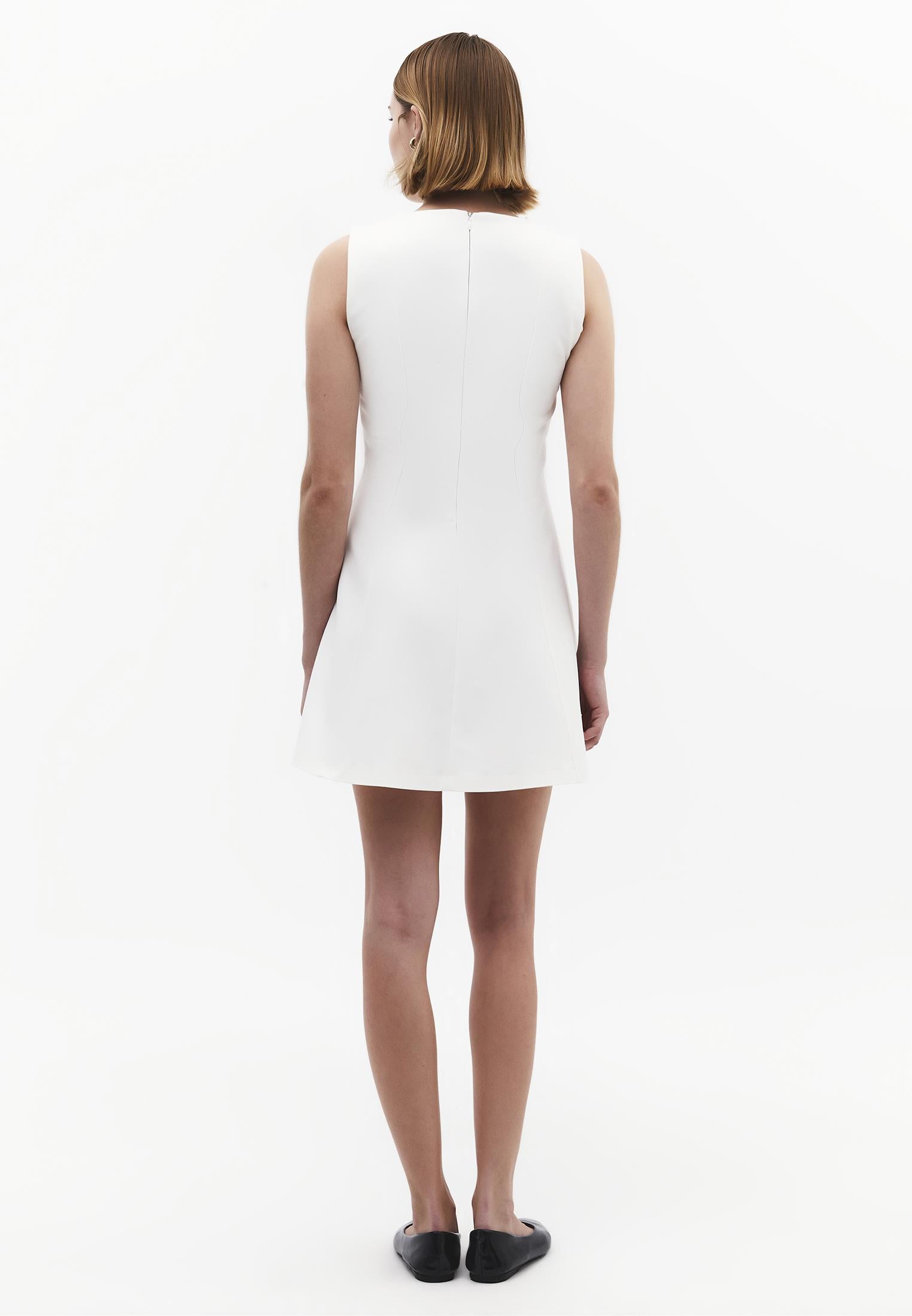 A-Line Short Dress - CLOUD DANCER
