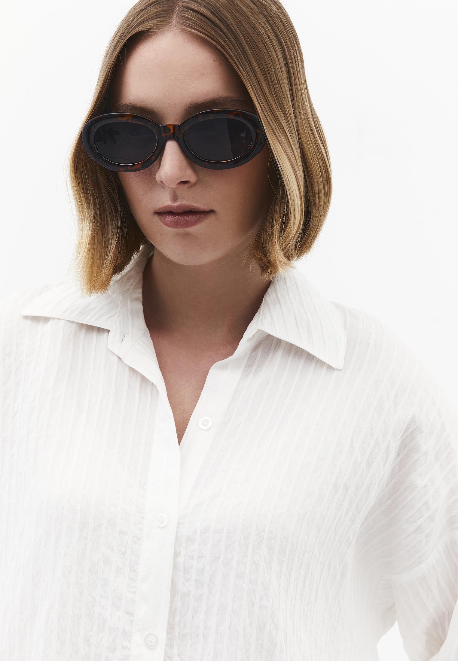 Oversize Shirt Collar Shirt - CLOUD DANCER