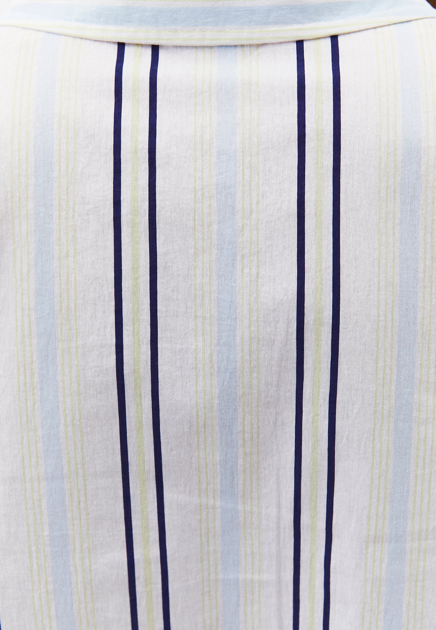 Pocket Detailed Striped Short Shirt - COLOR STRIPE COMB
