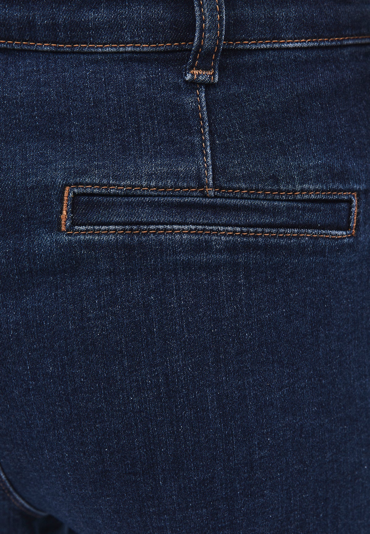 Cropped Wide Leg Cut-Out Pants - DARK BLUE DENIM