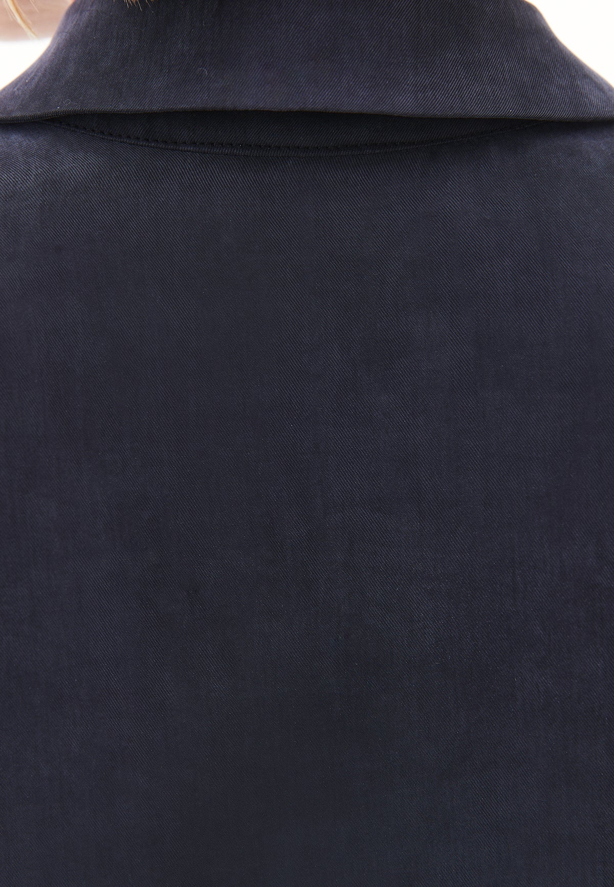 Long Sleeve Loose Shirt - DARK NAVY