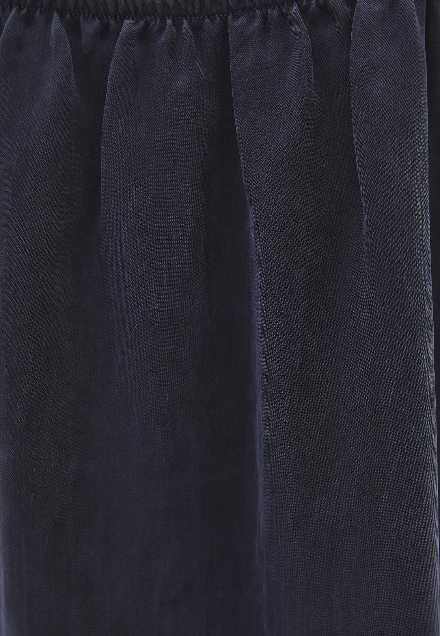 Long A-Line Dress With Straps - DARK NAVY