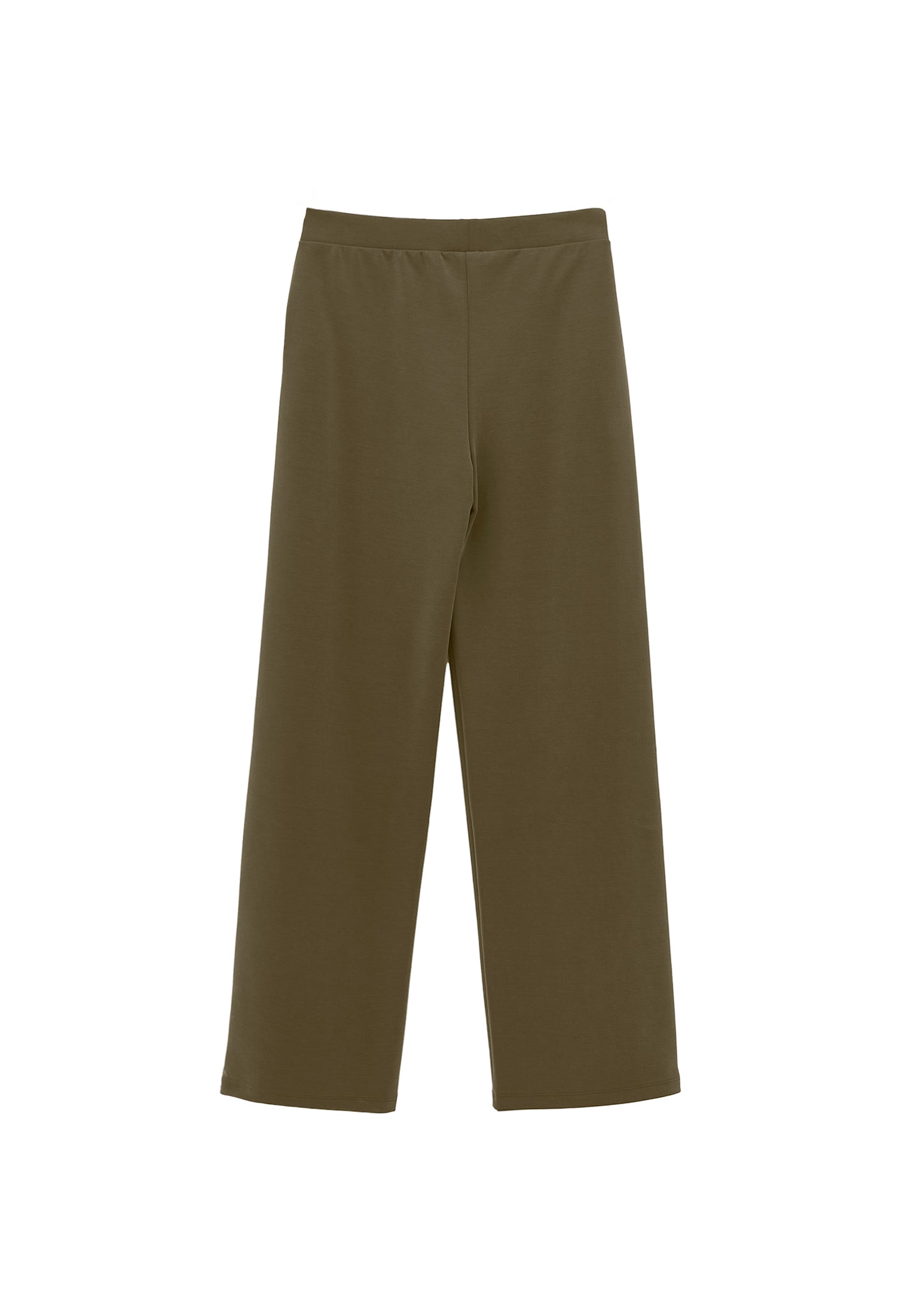 High waist flared trousers - DARK OLIVE