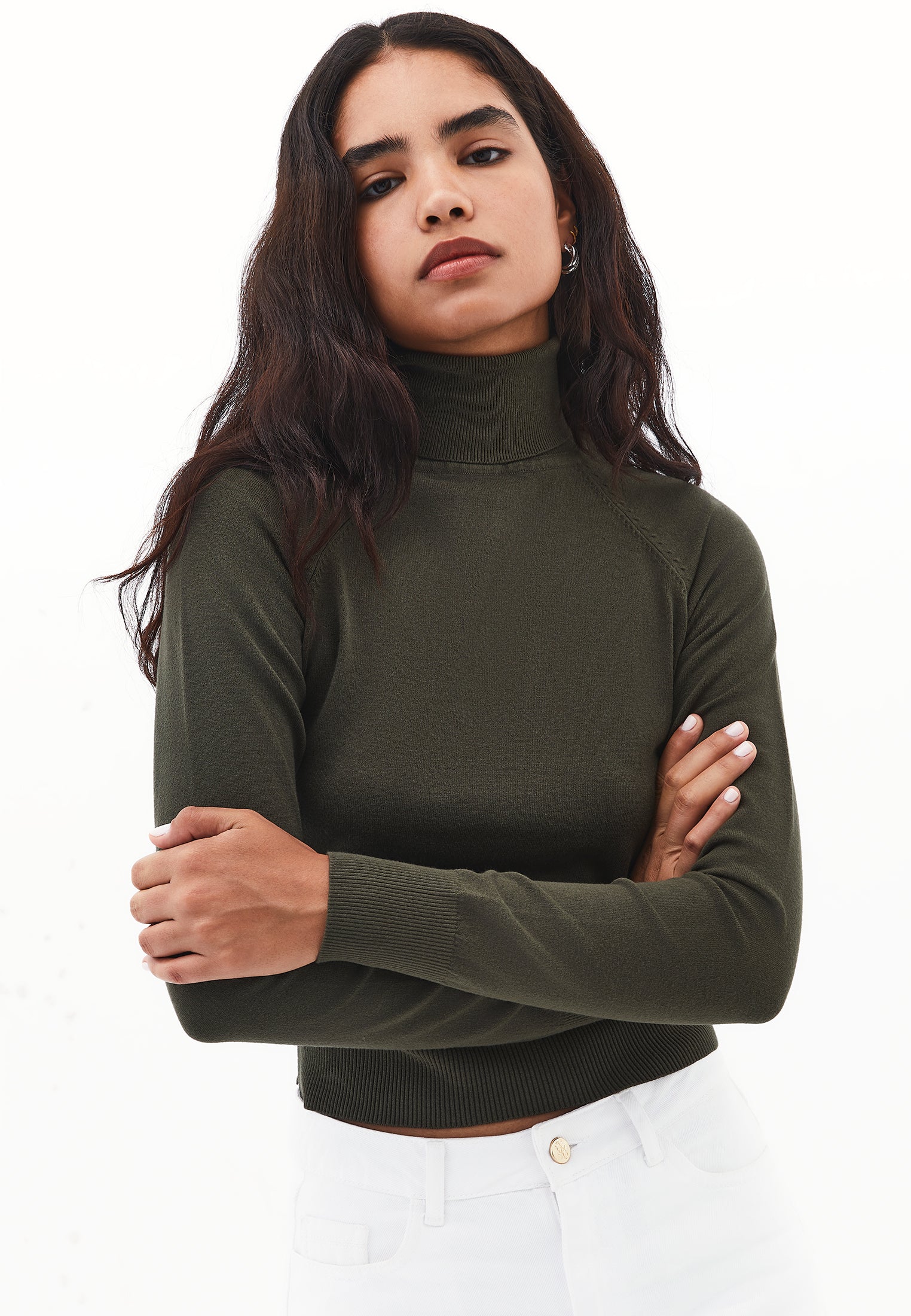 SLIM FIT TURTLENECK SWEATER - DEEP DEPTHS