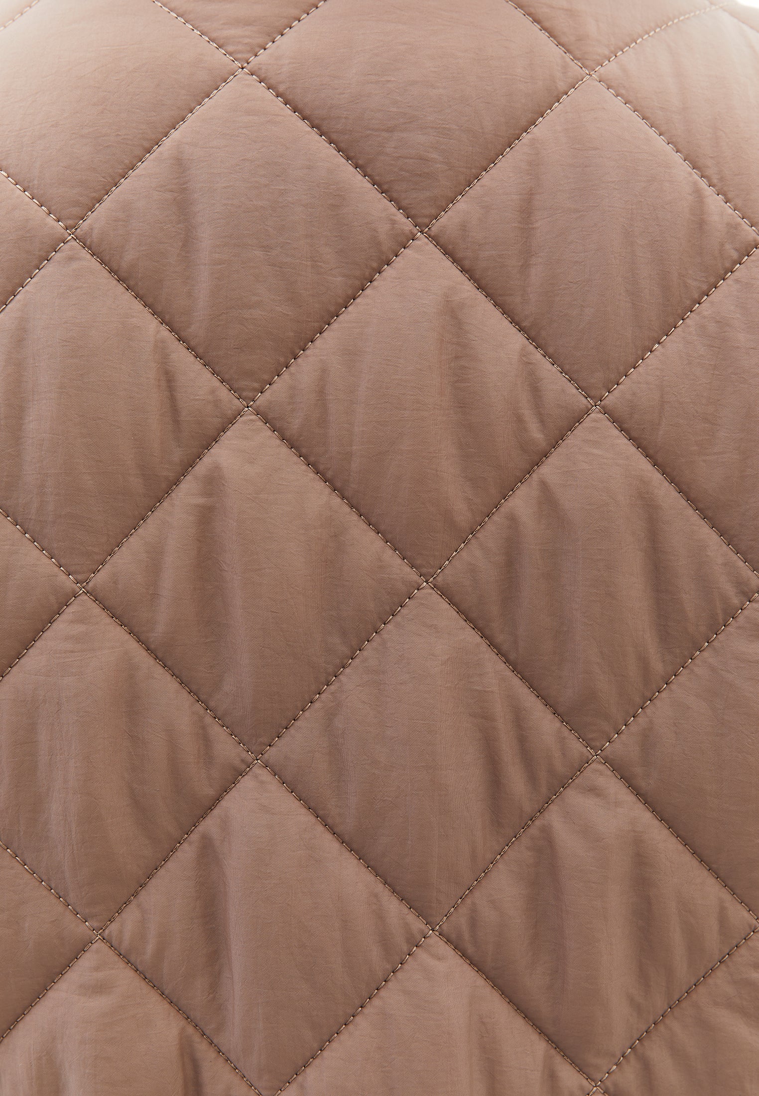 Crew neck long coat - DESERT TAUPE