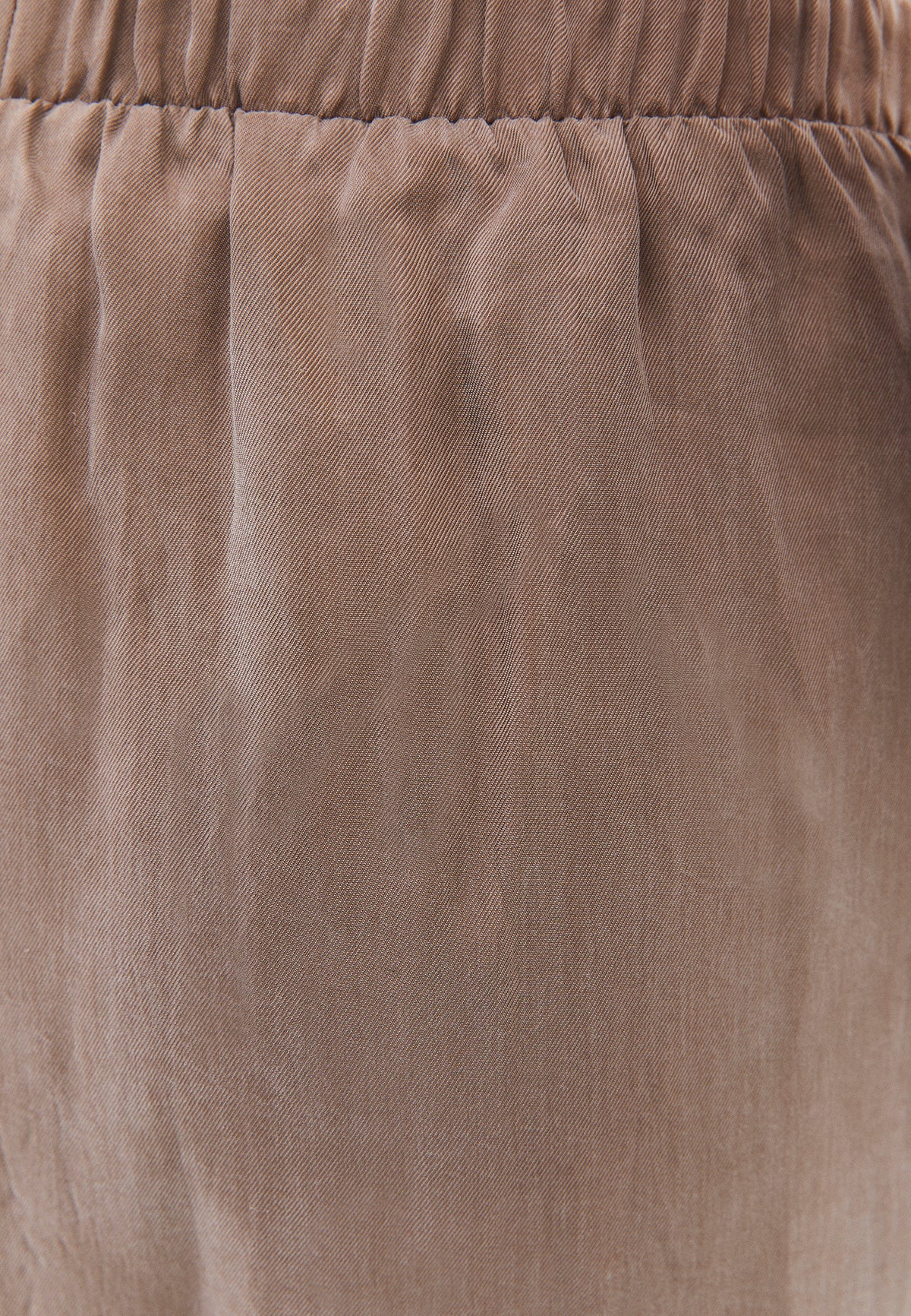Long Flared Shirt Skirt - DESERT TAUPE