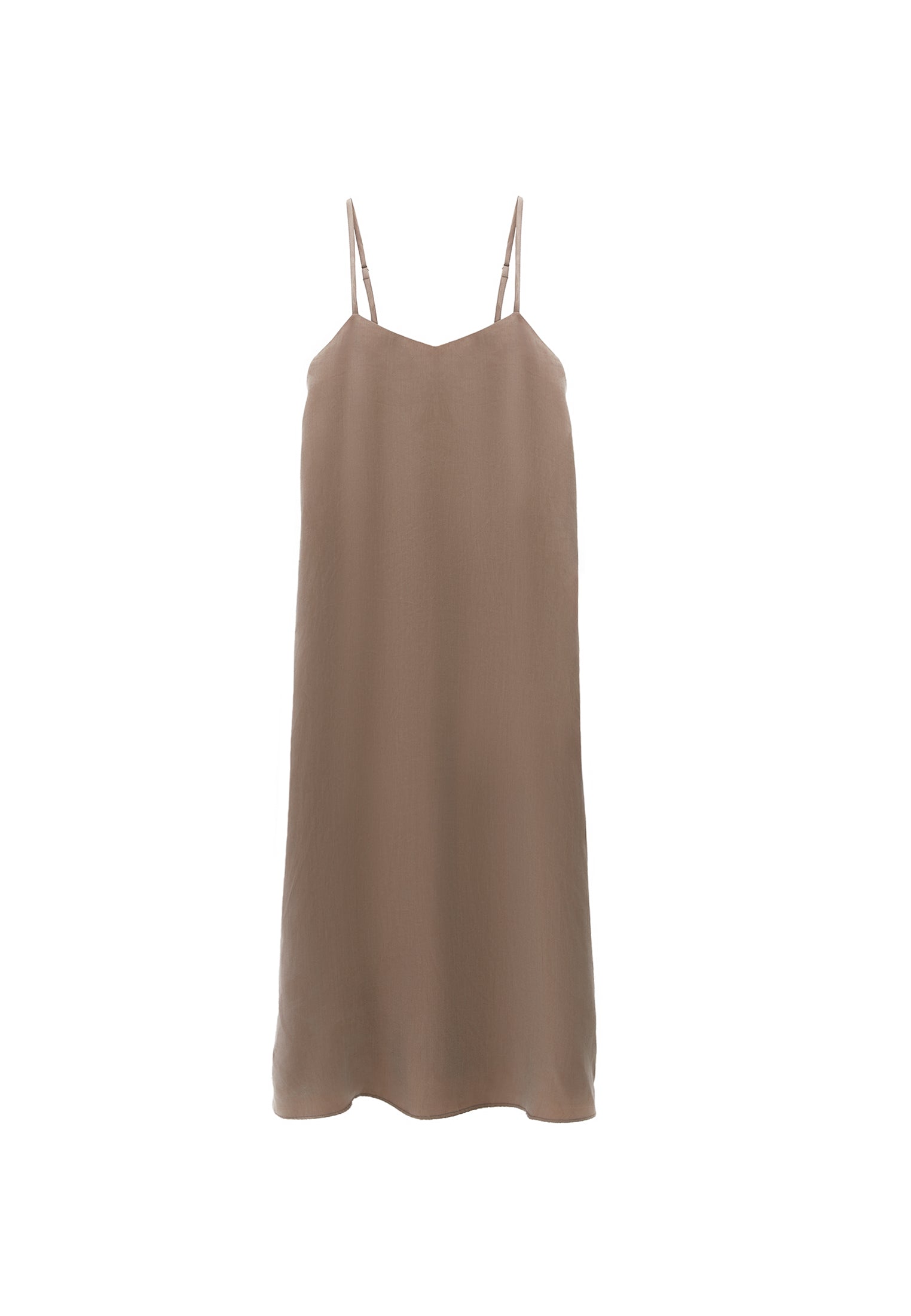V neck strappy dress - DESERT TAUPE