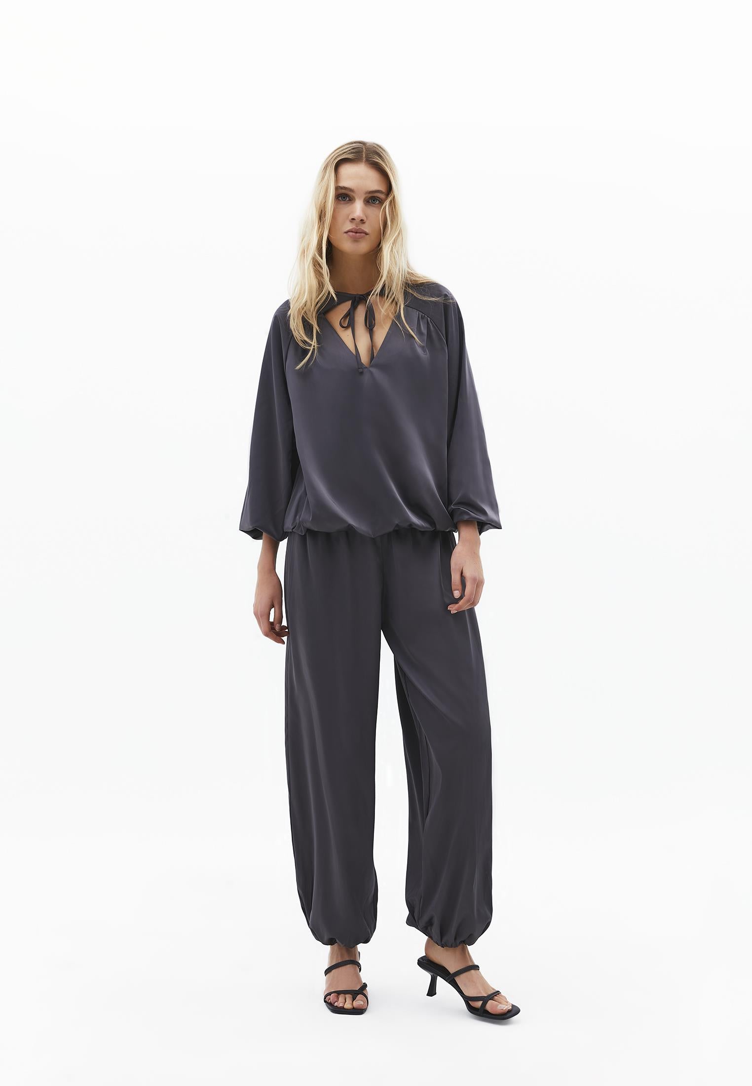 Oversize High Waist Balloon Form Jogger Pants - EIFFEL TOWER
