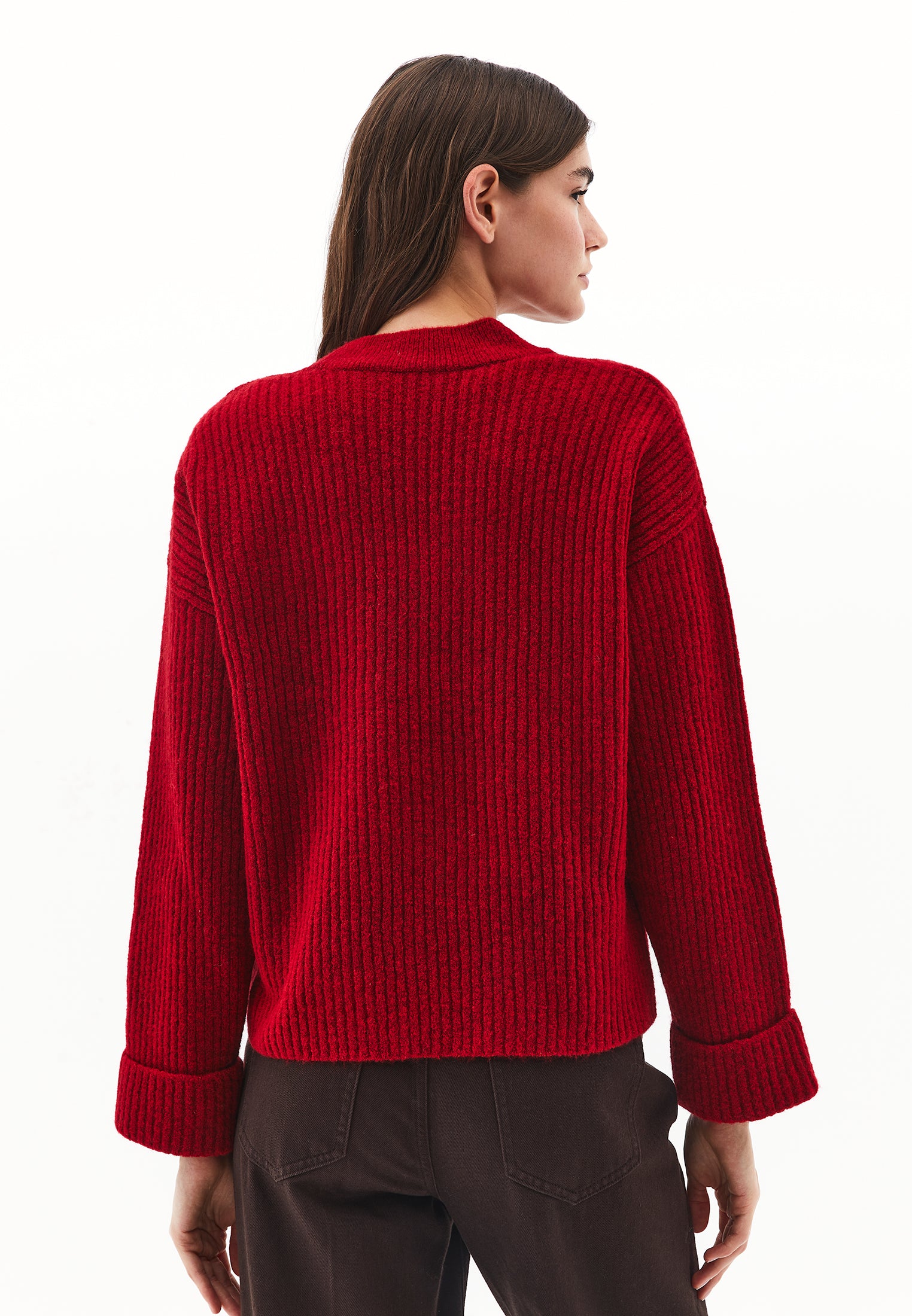 V NECK KNIT SWEATER - EMBOLDENED
