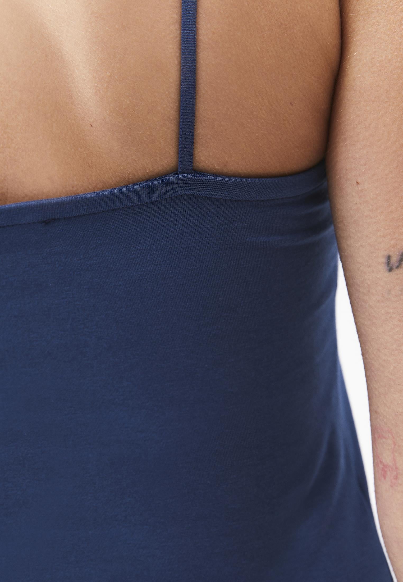 Bodycon Tank Top U Neck - ENSIGN BLUE