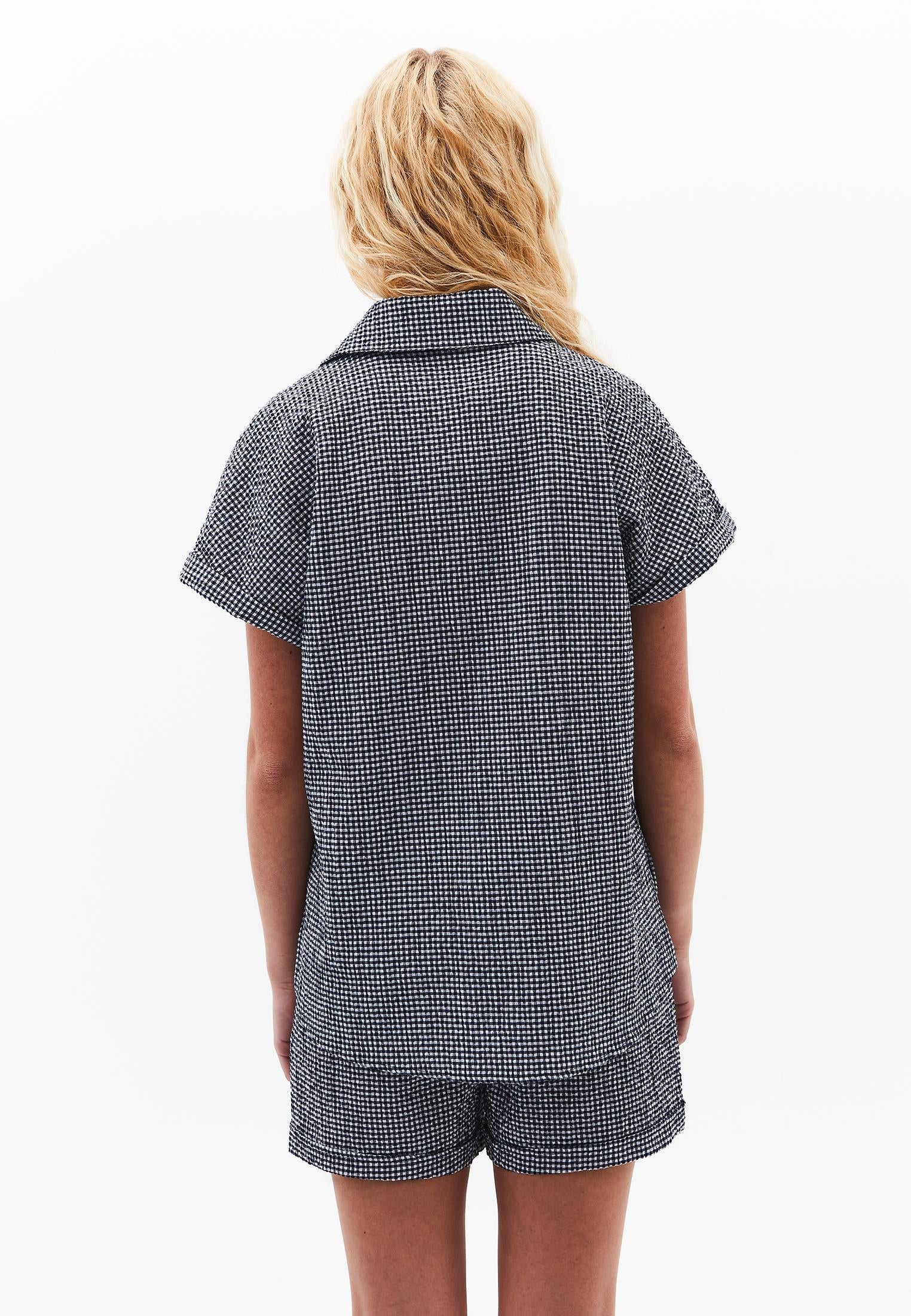 Short Sleeve Shirt - EVENING BLUE GINGHAM