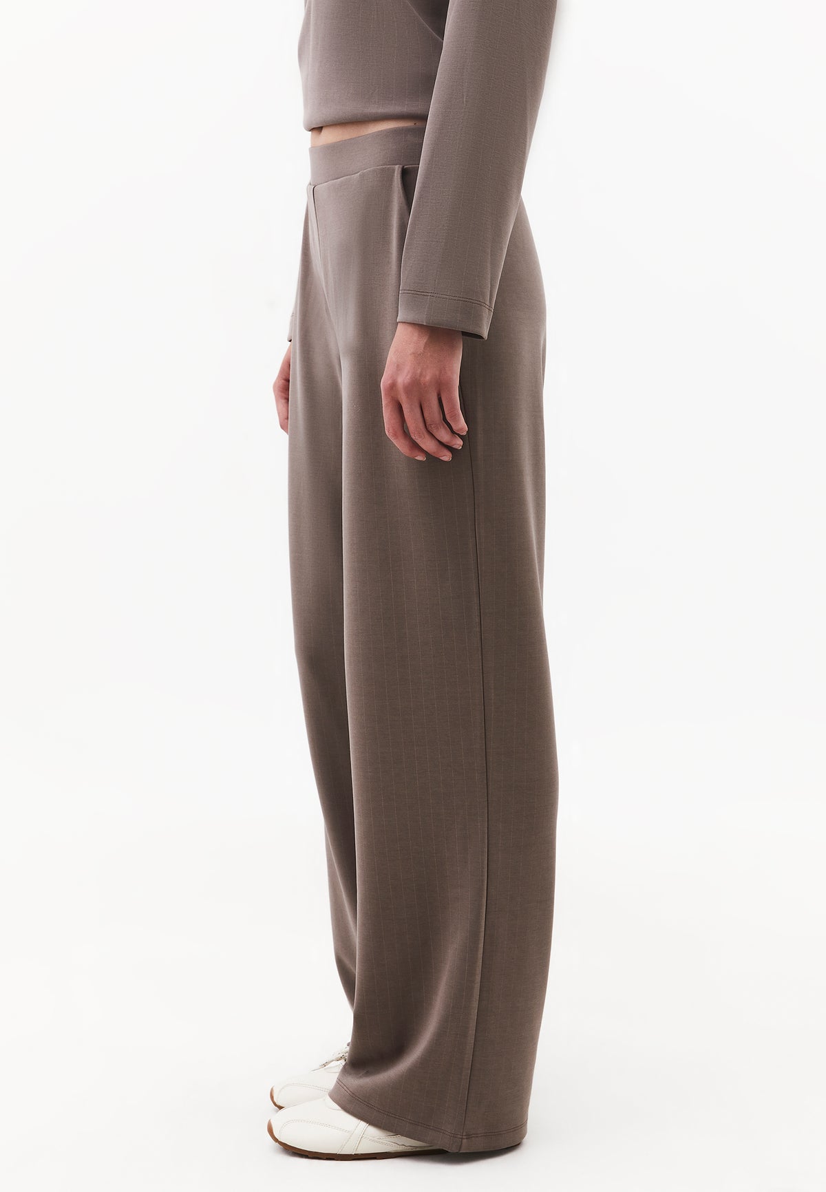 Women's High Waist Straight Leg Elastic Pants - FALCON