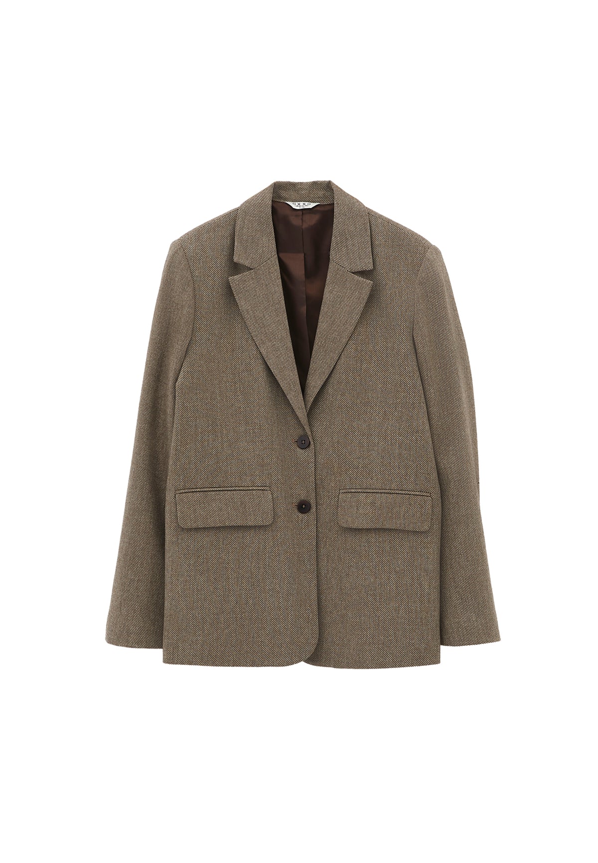 Oversize Blazer Jacket With Button Details - FALCON