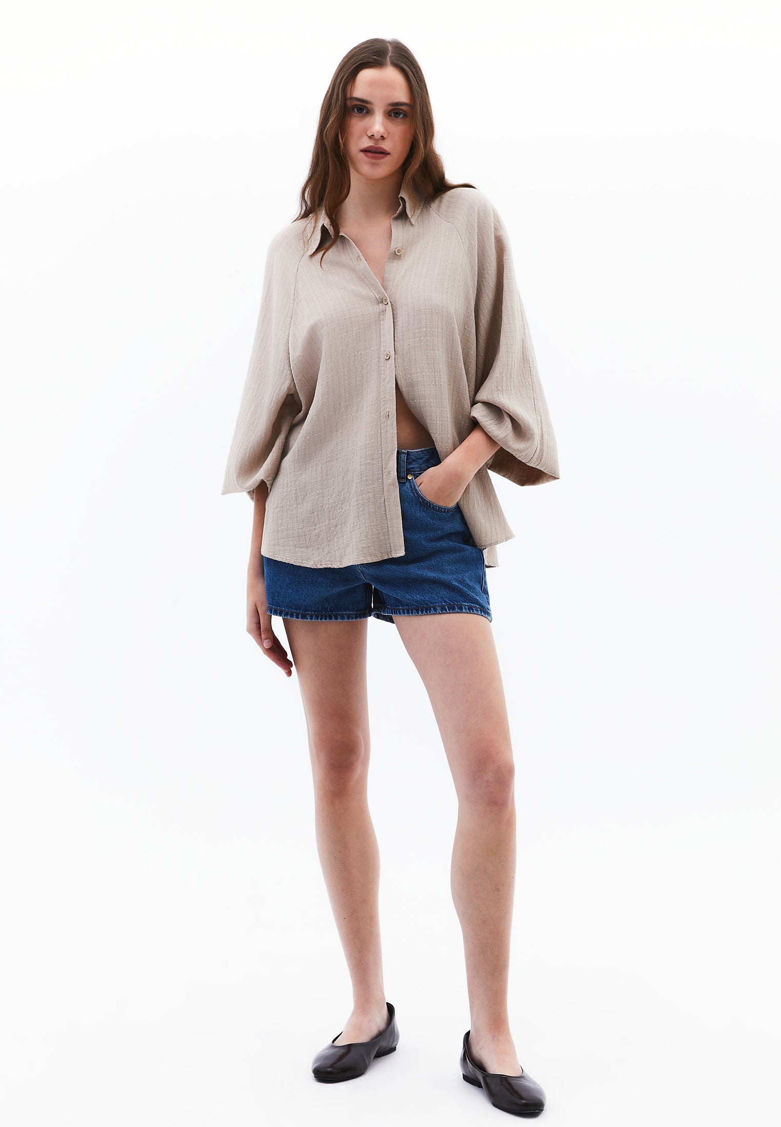 Oversize Shirt - FEATHER GRAY