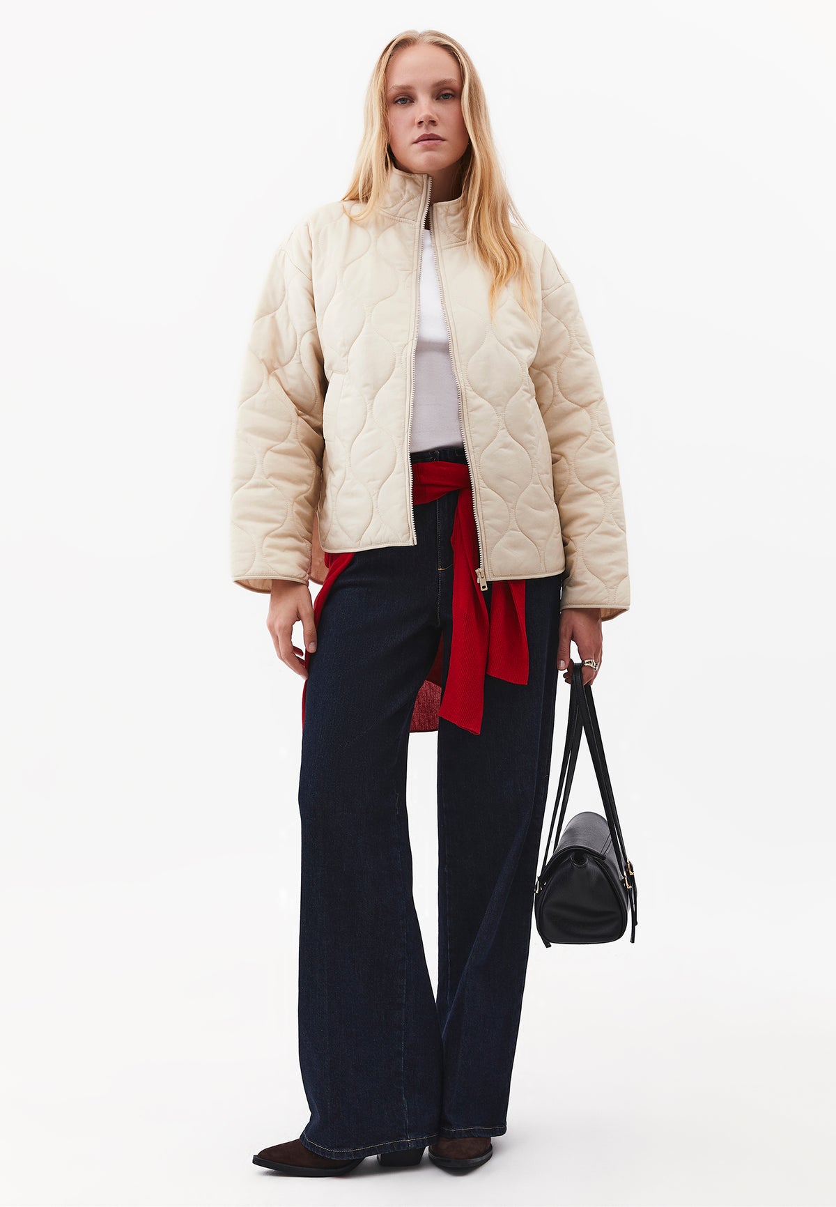 Jacket With Pocket Details - Beige