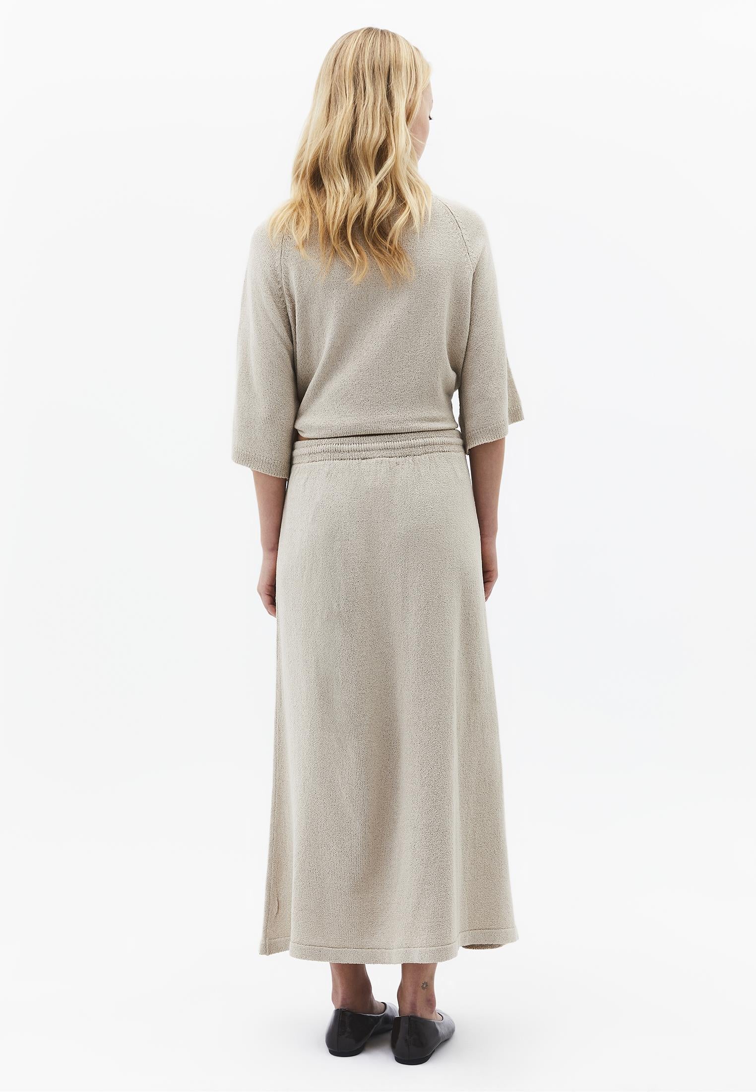 Flared Normal Waist Skirt - FEATHER GRAY