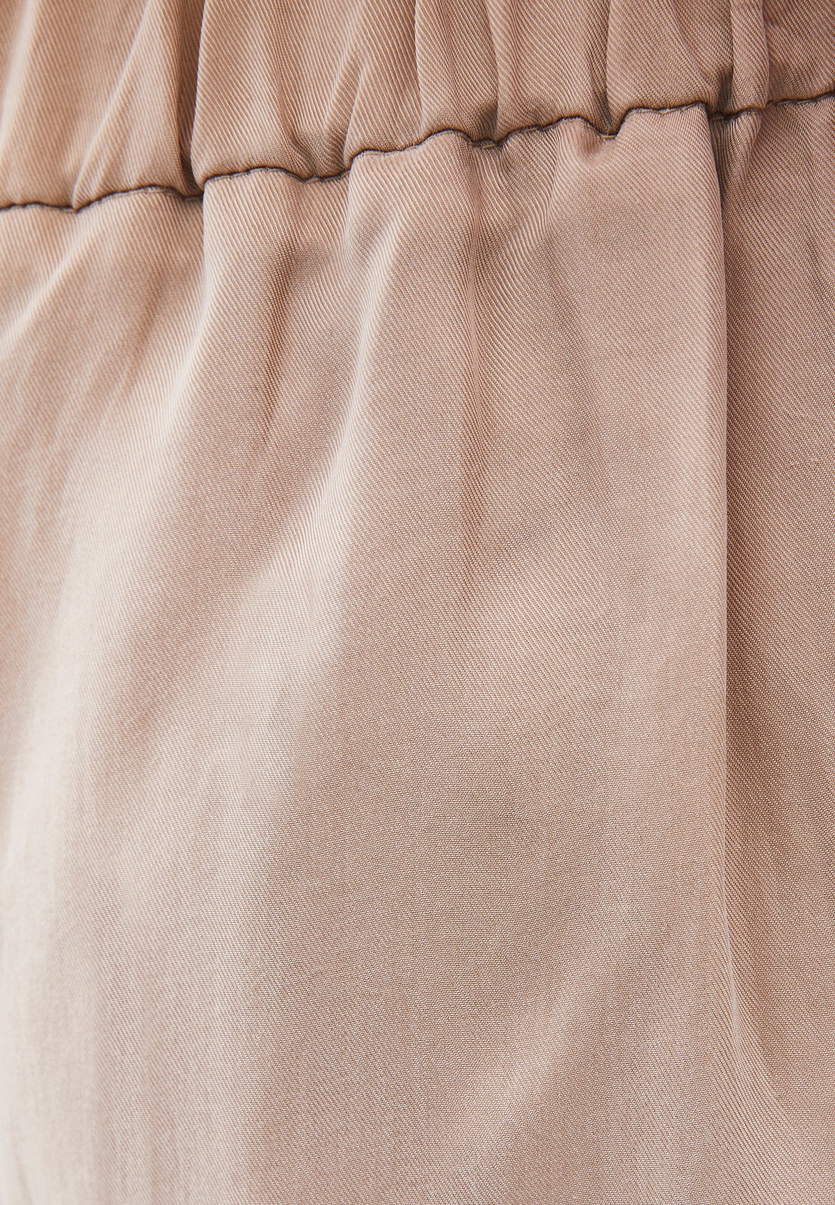 Wide Leg High Waist Trousers with Pleat Details - FEATHER GRAY
