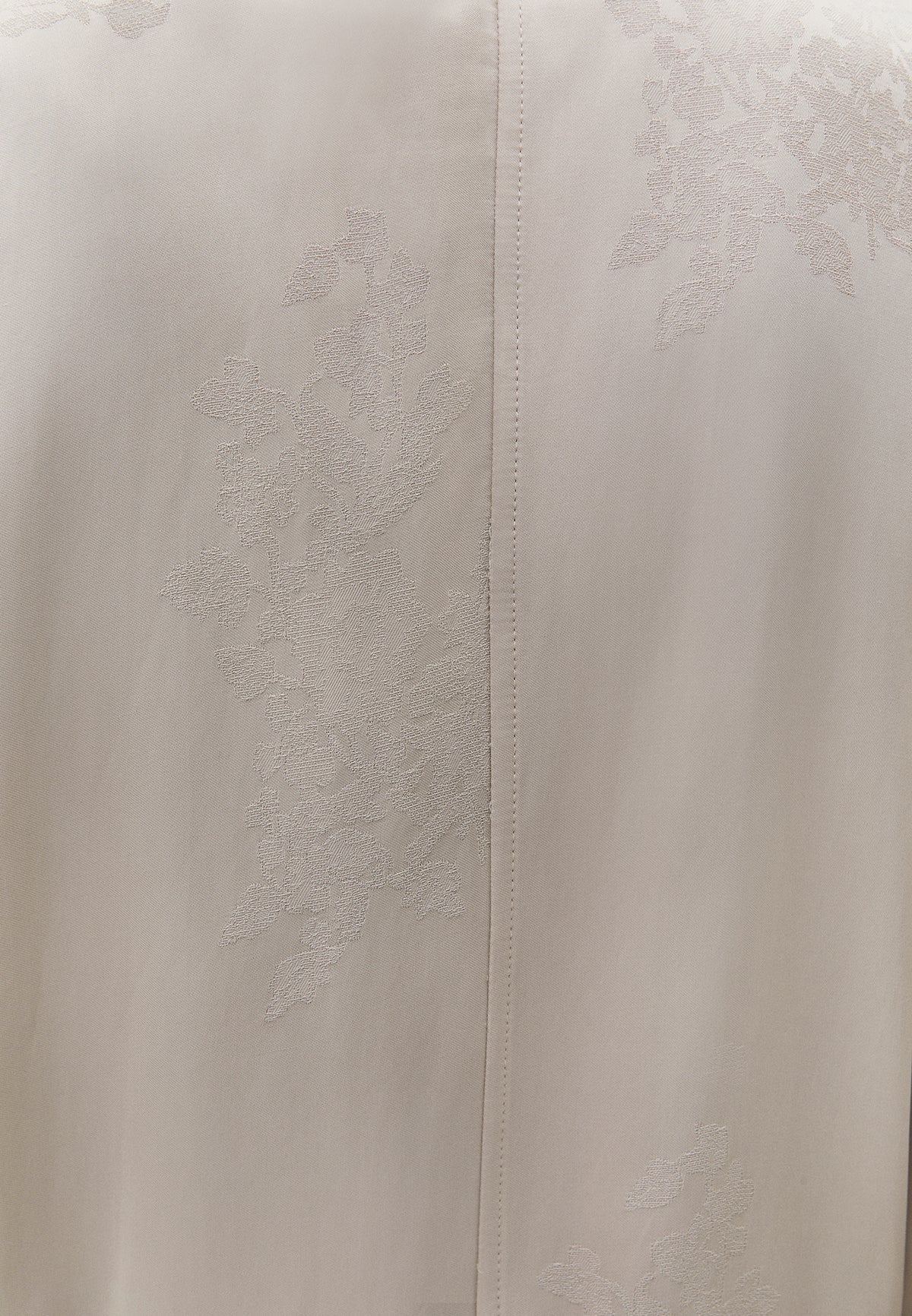 Long Embroidered Detail Oversize Kimono - Beige