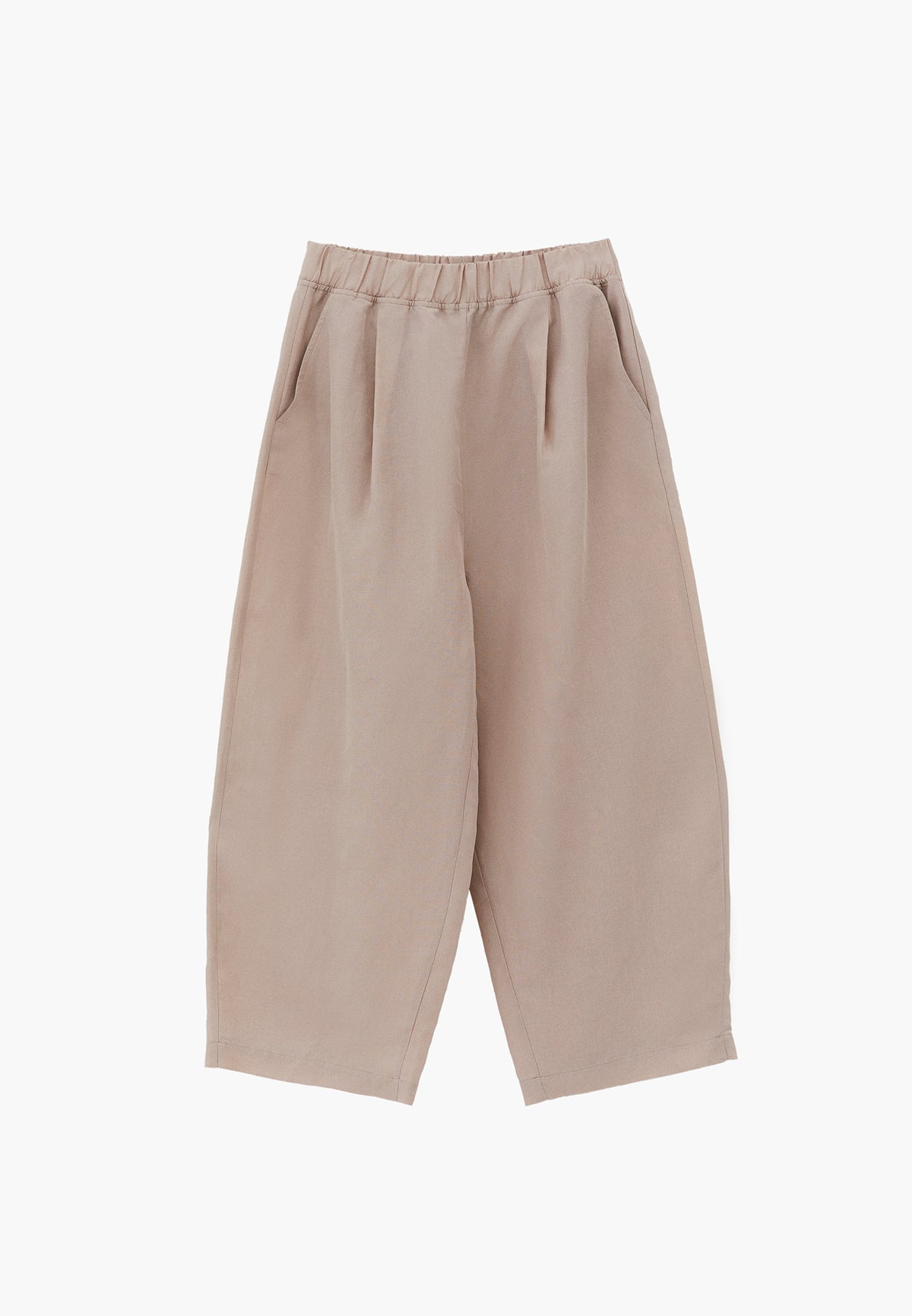 High Waist Carrot Leg Balloon Pants - FEATHER GRAY