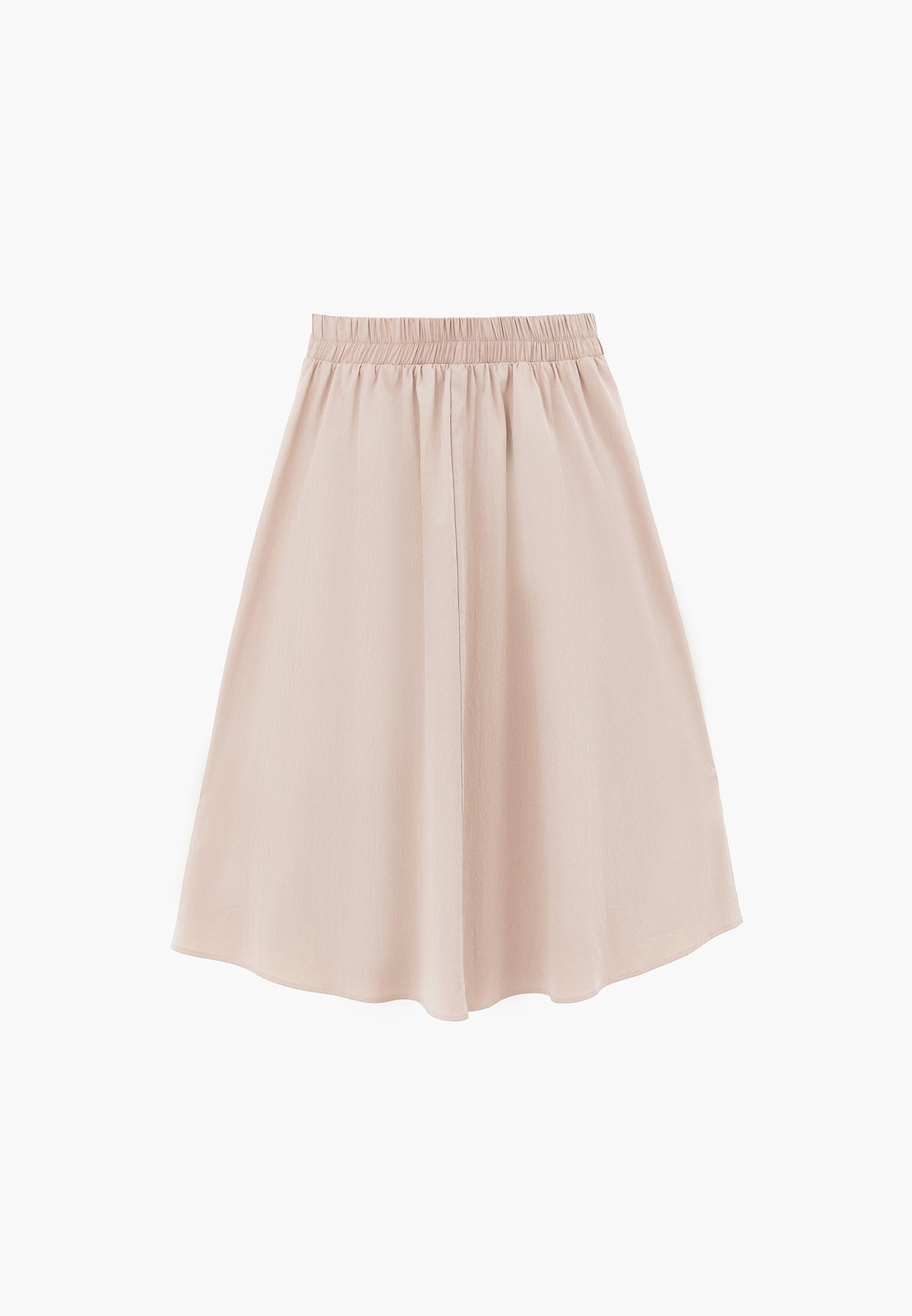 Pleated Long Skirt - FEATHER GRAY