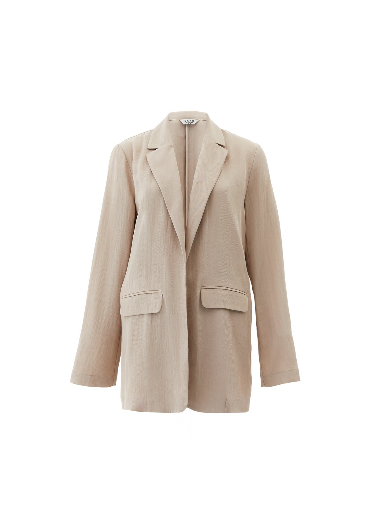 Double Breasted Blazer Jacket - Beige