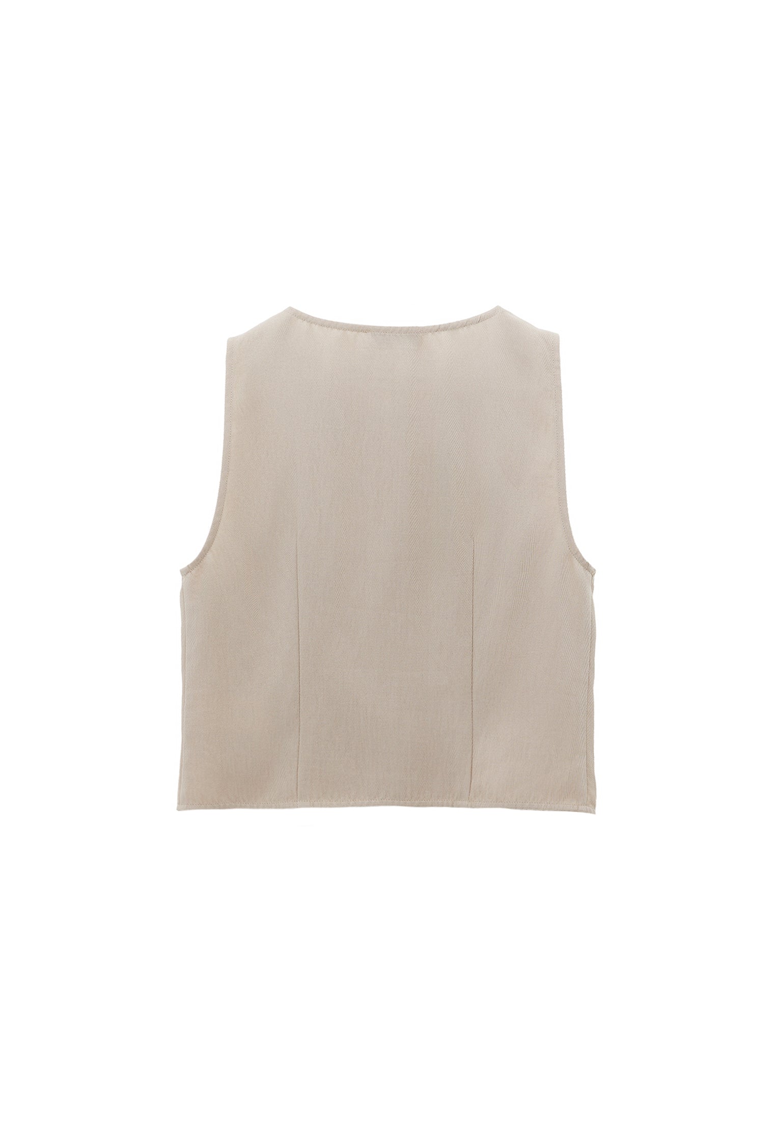 Button detailed vest - FEATHER GRAY