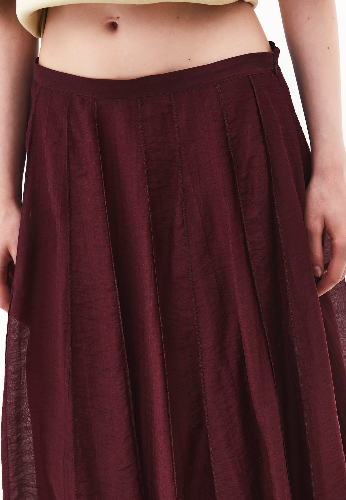 Flared Midi Skirt - FIG