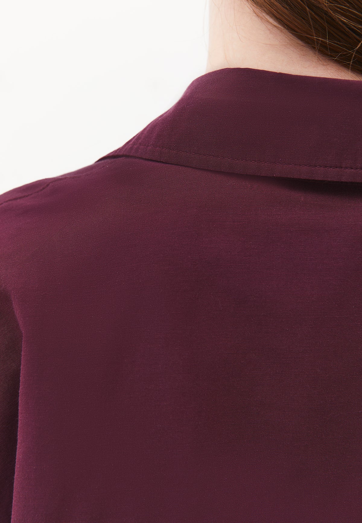 Oversize 3/4 Sleeve Buttoned Shirt - FIG