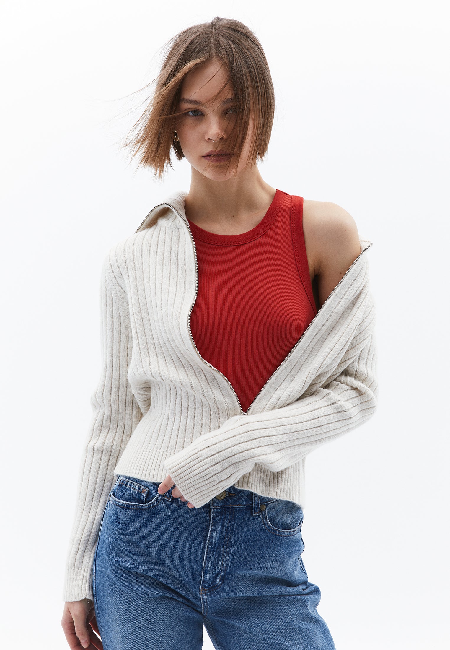 Sleeveless V Neck Tank Top - FIRE WHIRL