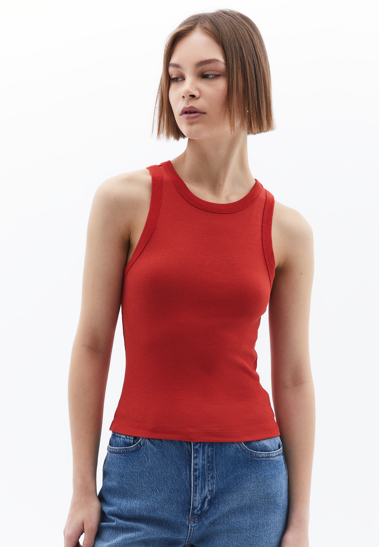 Sleeveless V Neck Tank Top - FIRE WHIRL