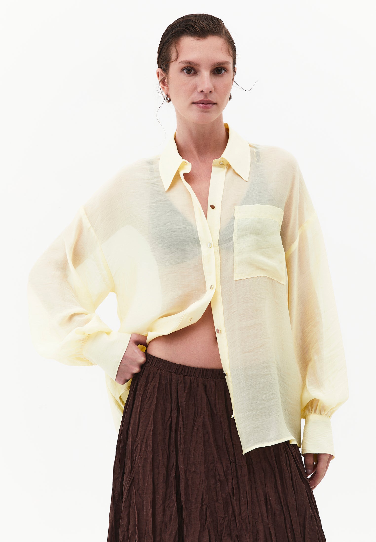 Loose Fit Long Sleeve Shirt - FLAN